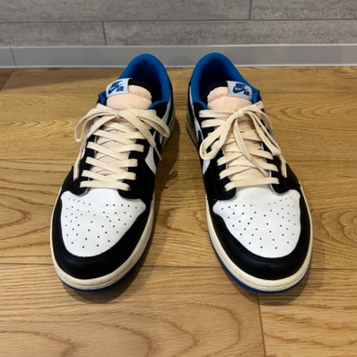 Travis Scott × fragment design × Nike Air Jordan 1 Low OG SP "Military Blue"