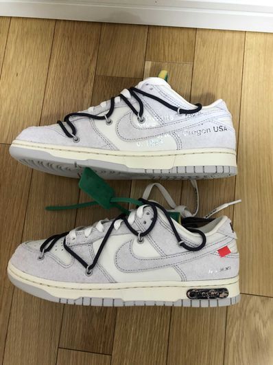 Off-White × Nike Dunk Low "Sail/Neutral Grey/Gridiron"