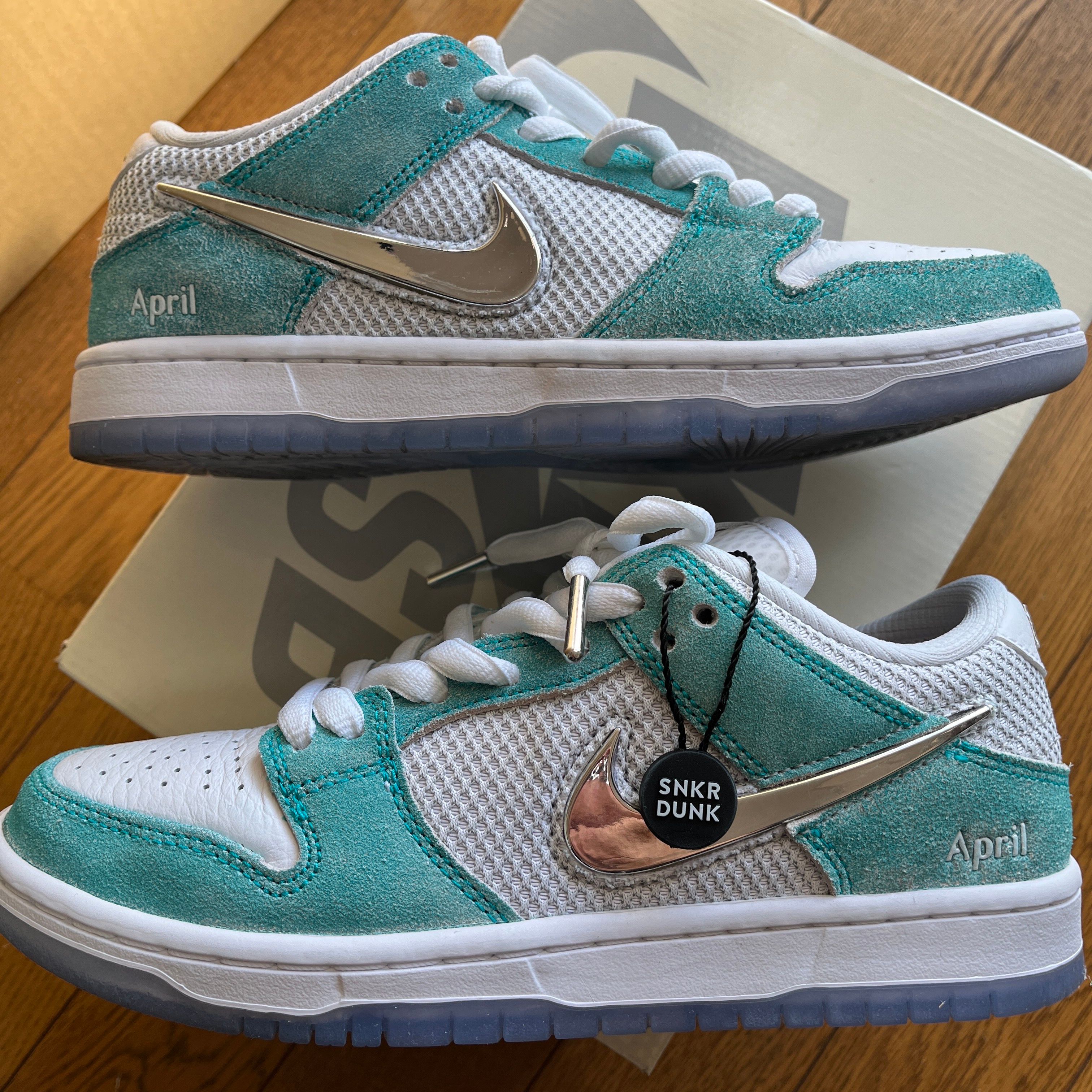 APRIL SKATEBOARDS × Nike SB Dunk Low Pro QS "White and Multi-Color"