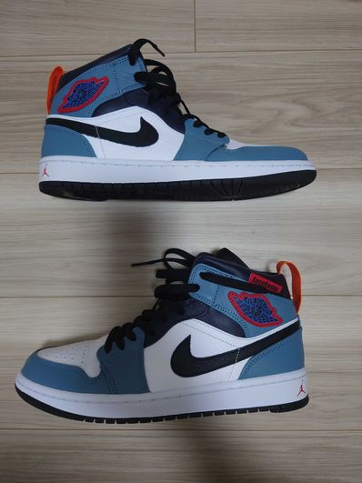 FACETASM × Nike Air Jordan 1 Mid "White/Navy"
