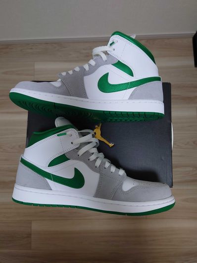 Nike Air Jordan 1 Mid "Green Grey White"