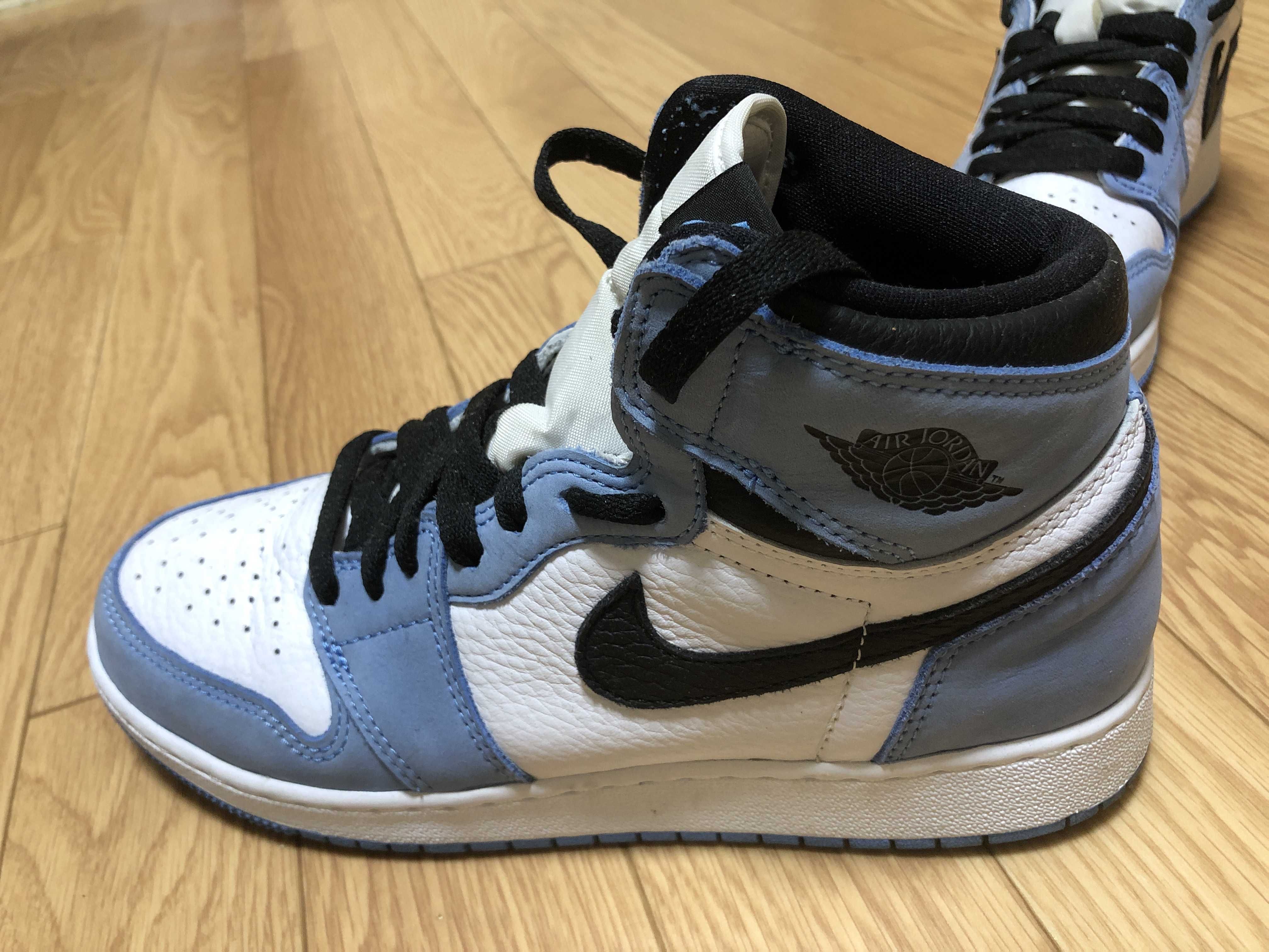 Nike GS Air Jordan 1 High "White/University Blue/Black"   