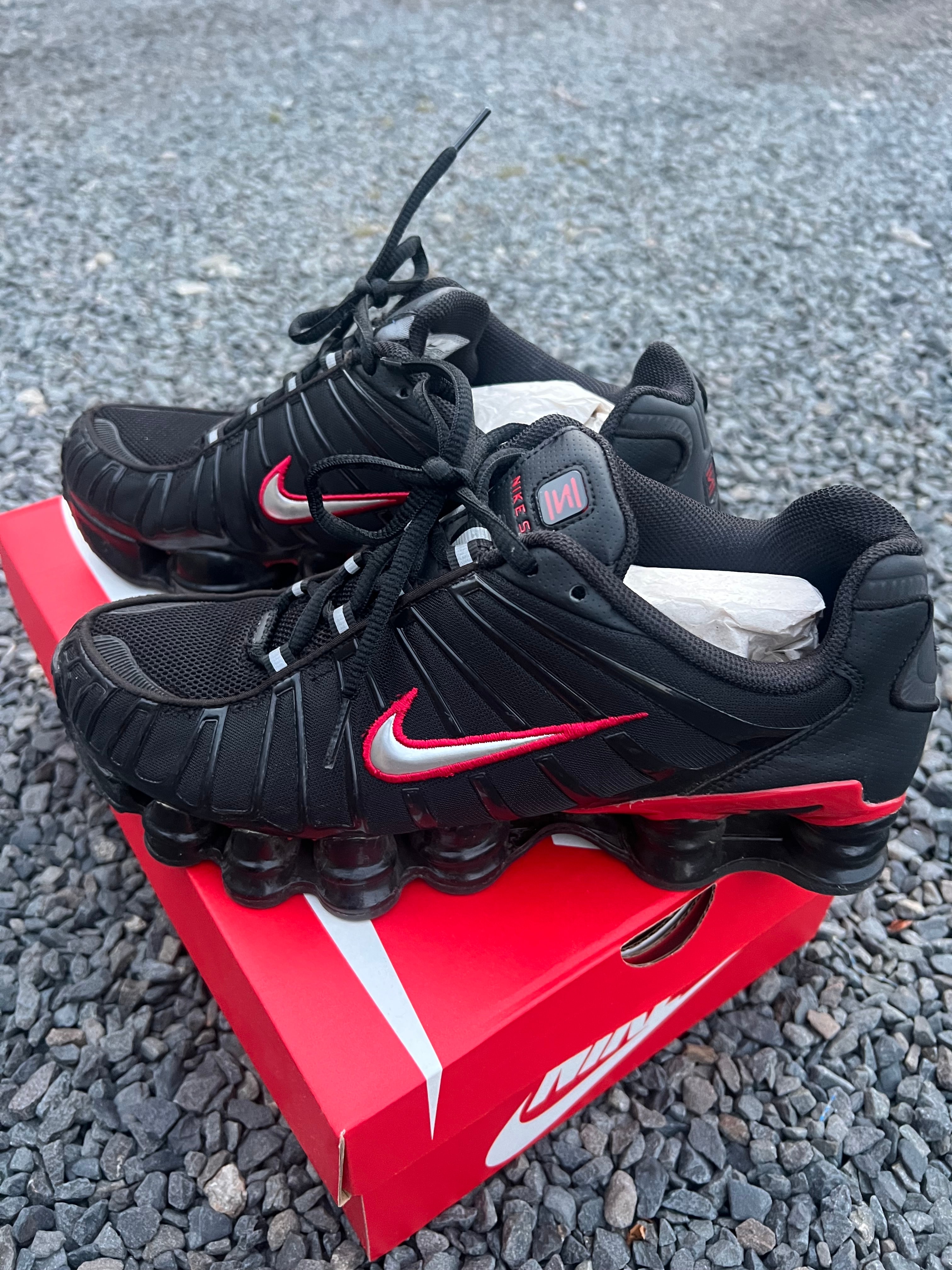 Nike Shox TL "Black/University Red/Metallic Silver"