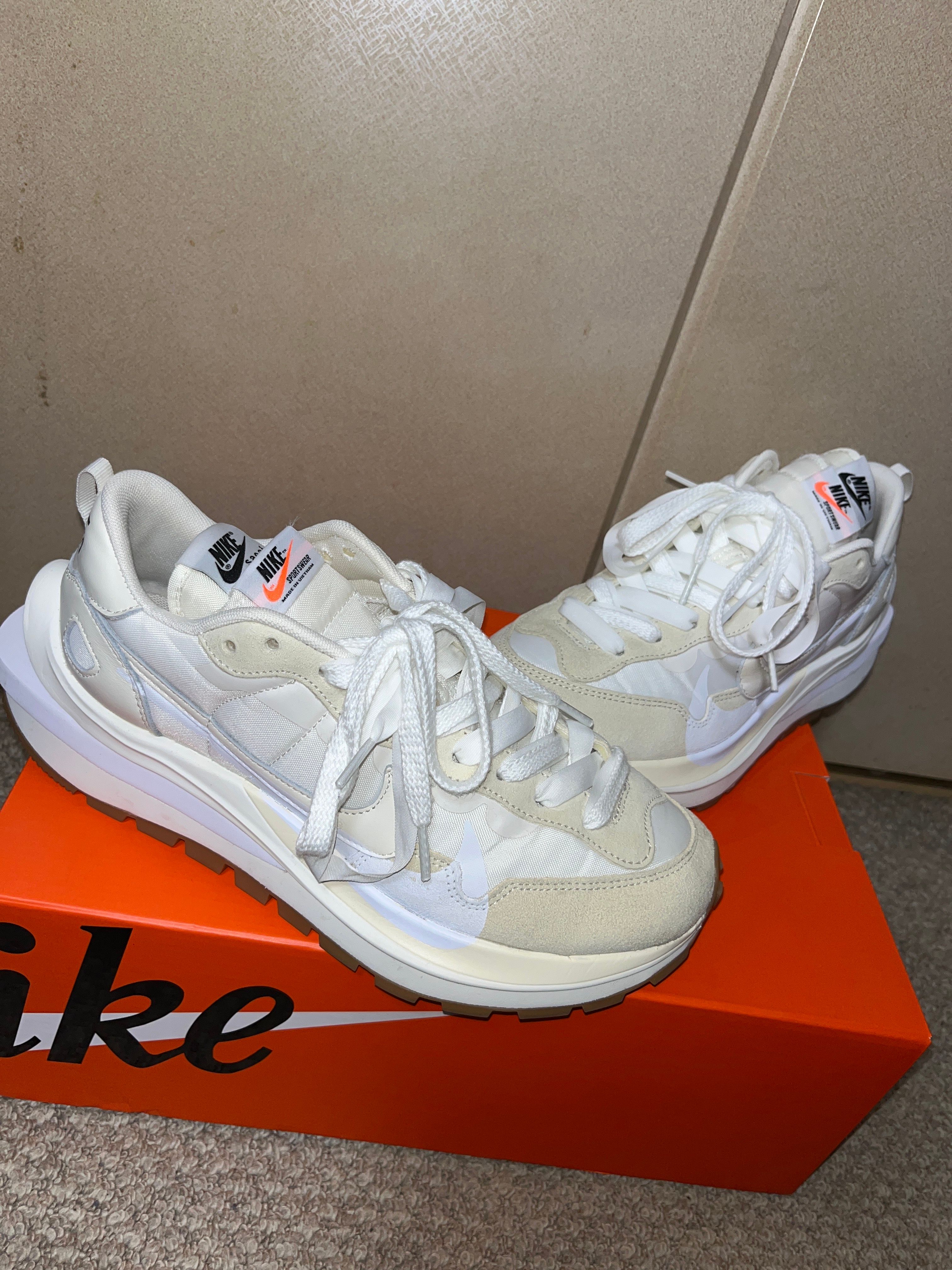 sacai × Nike Vapor Waffle "White Gum"