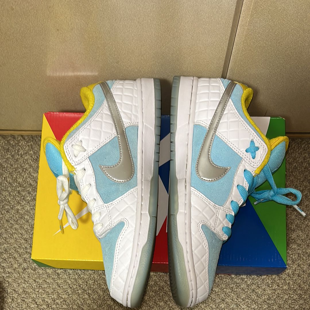 FTC × Nike SB Dunk Low "White/Blue"