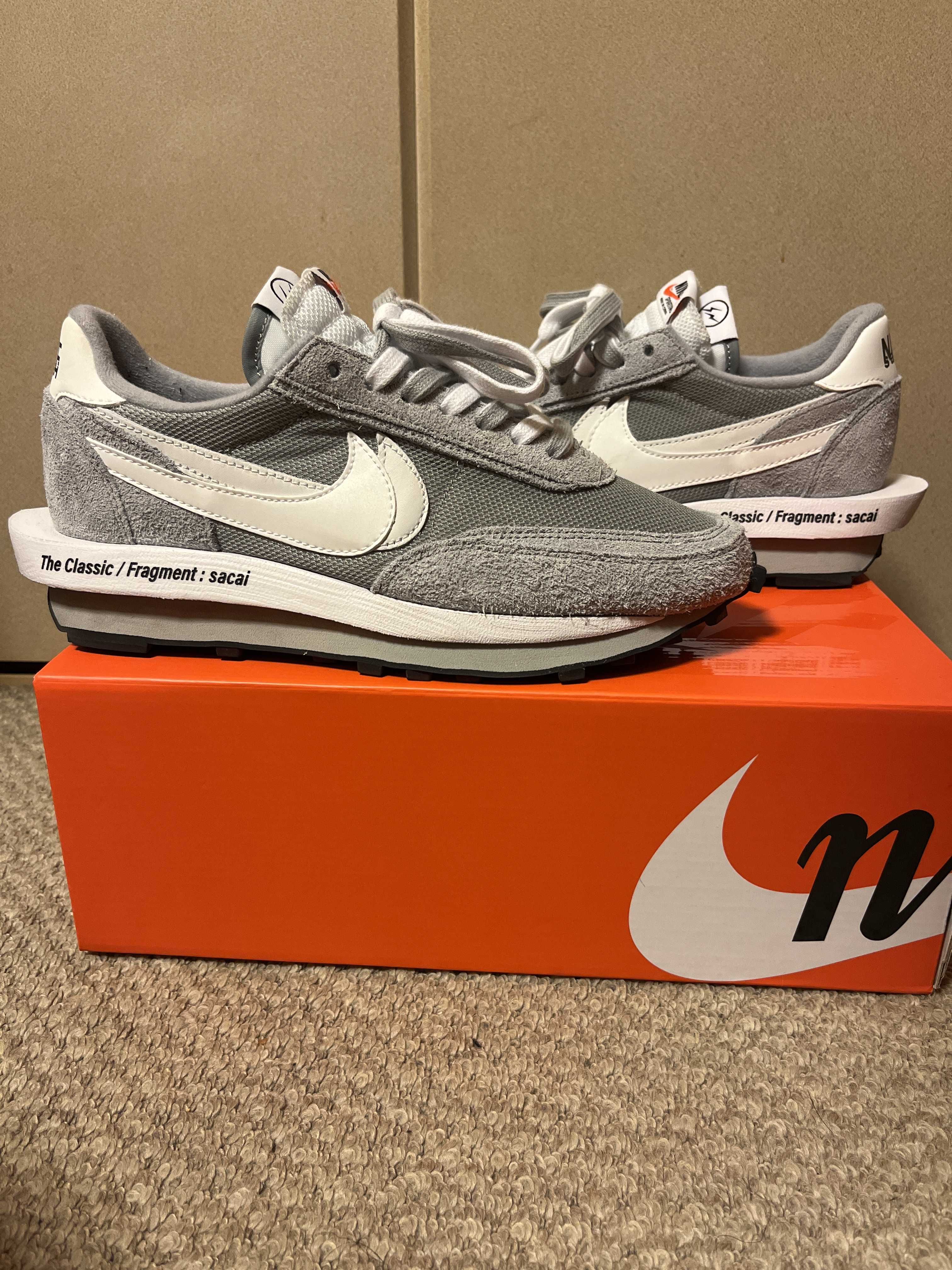 Fragment × sacai × Nike LD Waffle "Light Smoke Grey"