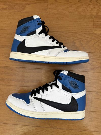 Travis Scott × fragment design × Nike Air Jordan 1 Retro High OG SP "Military Blue"