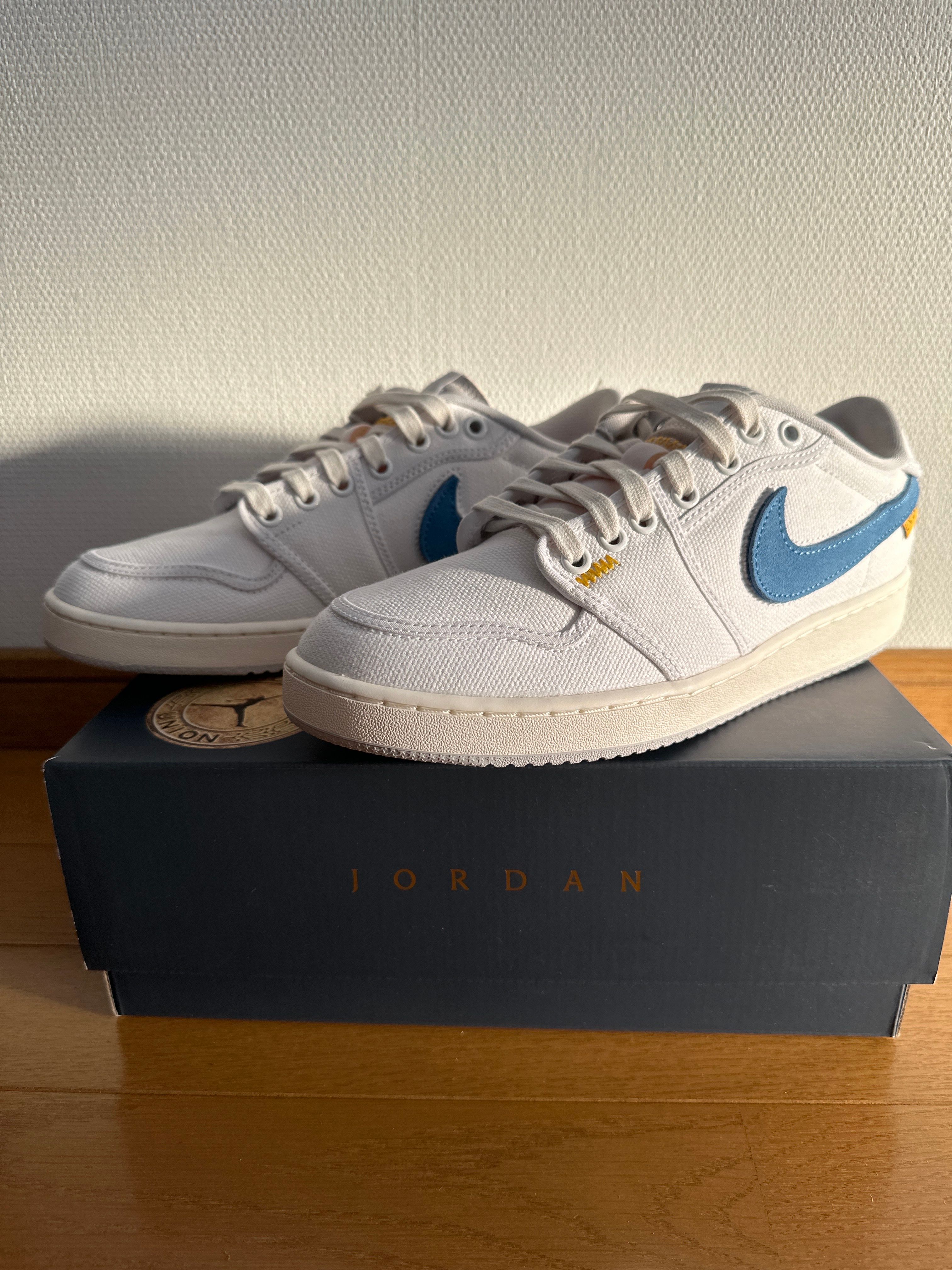 UNION × Nike Air Jordan 1 Low KO "White Canvas"