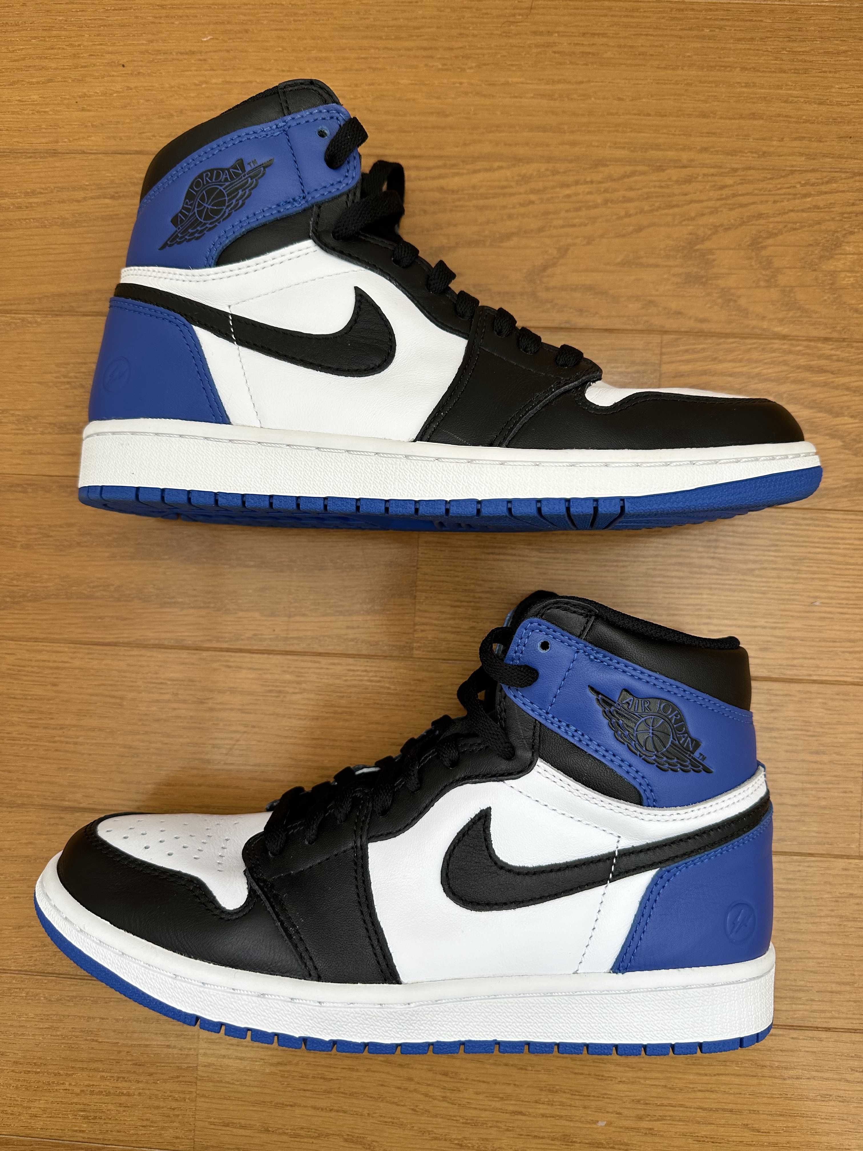 fragment design × Nike Air Jordan 1 Retro High OG "Black/Sport Royal/White"
