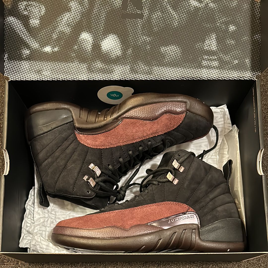 A Ma Maniere × Nike Women's Air Jordan 12 "Black and Burgundy Crush"