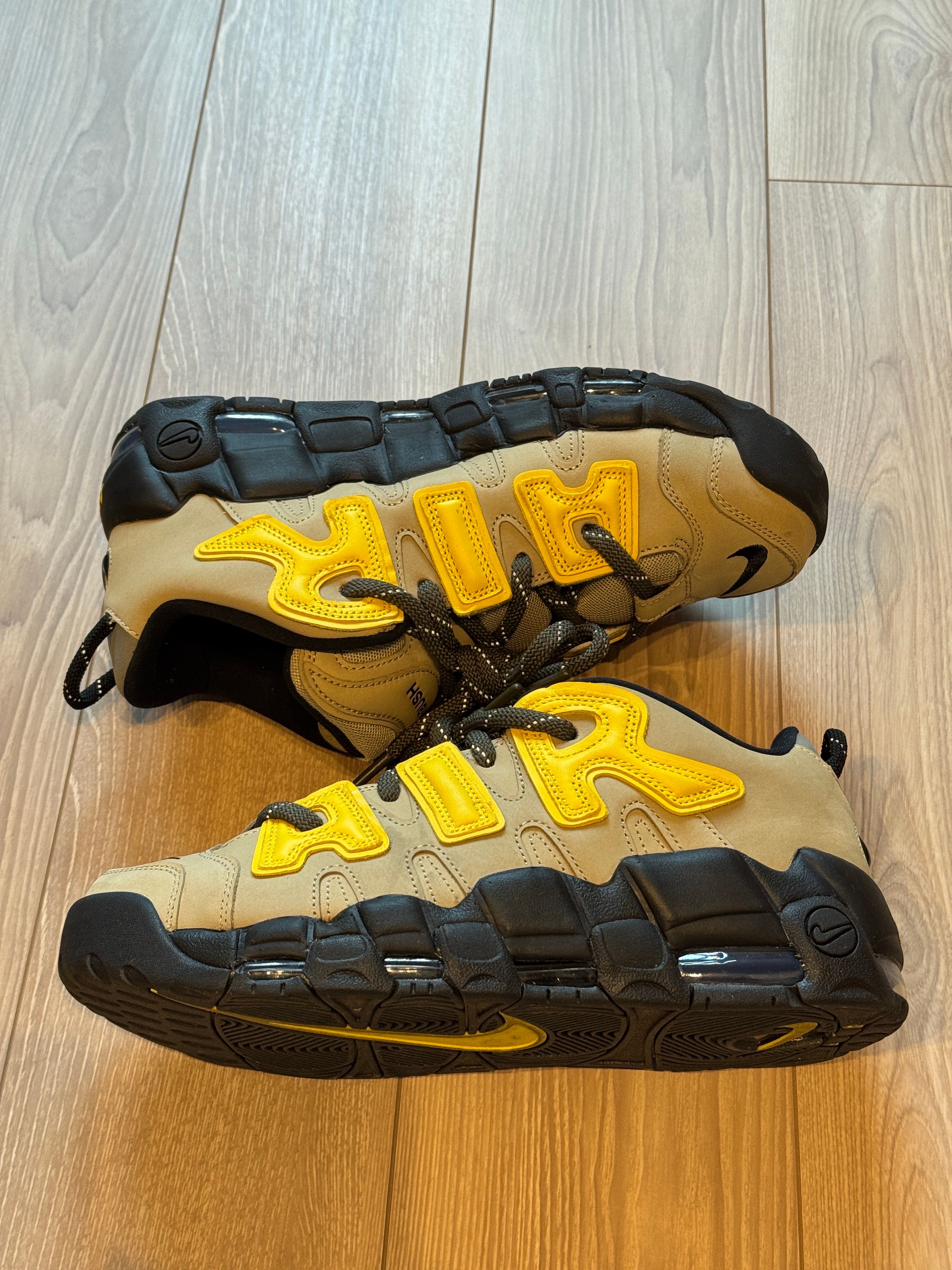 AMBUSH × Nike Air More Uptempo Low "Vivid Sulfur and Limestone"