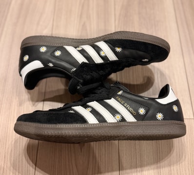 atmos × FACE × adidas Samba "Core Black/Footwear White"
