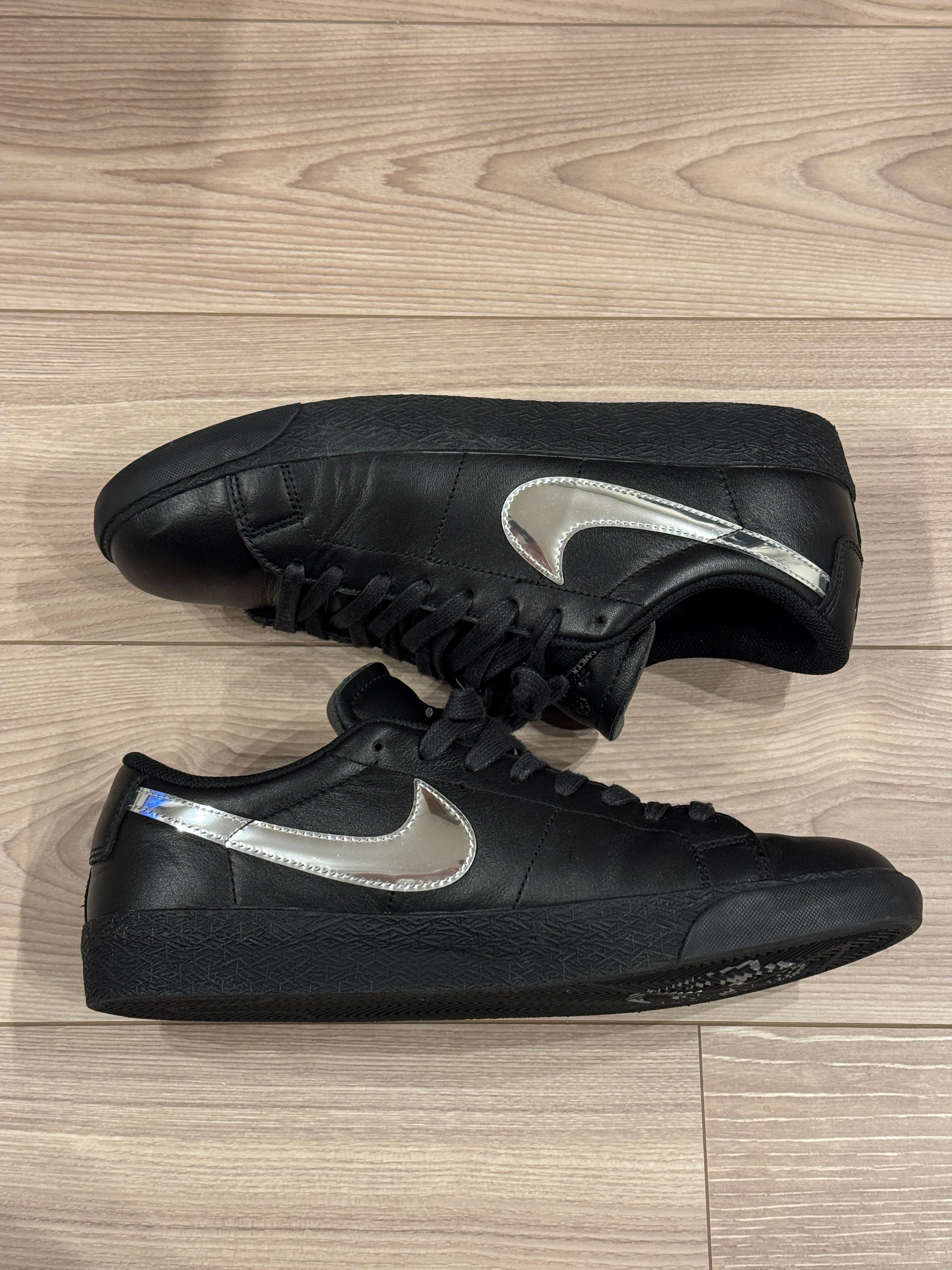 Dancer Skateboards × Nike SB Zoom Blazer Low QS "Black and Metallic Silver"