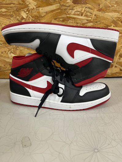 Nike Air Jordan 1 Mid "White/Gym Red Black"