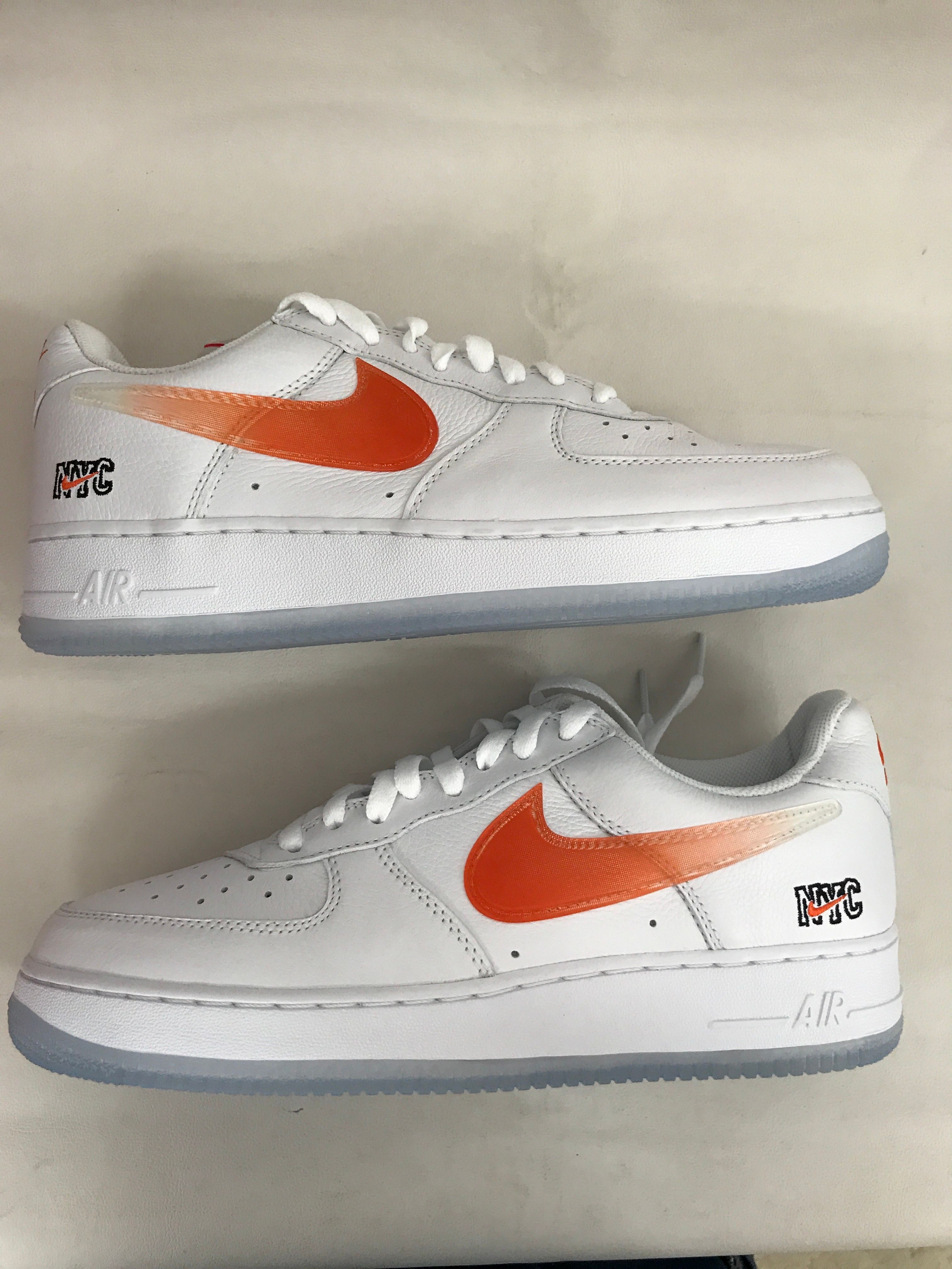 KITH × Nike Air Force 1 Low "White/Rush Blue/White/Brilliant Orange"