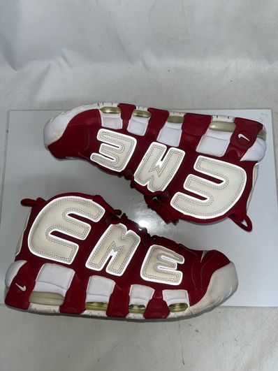 Supreme × Nike Air More Uptempo "White/Red"