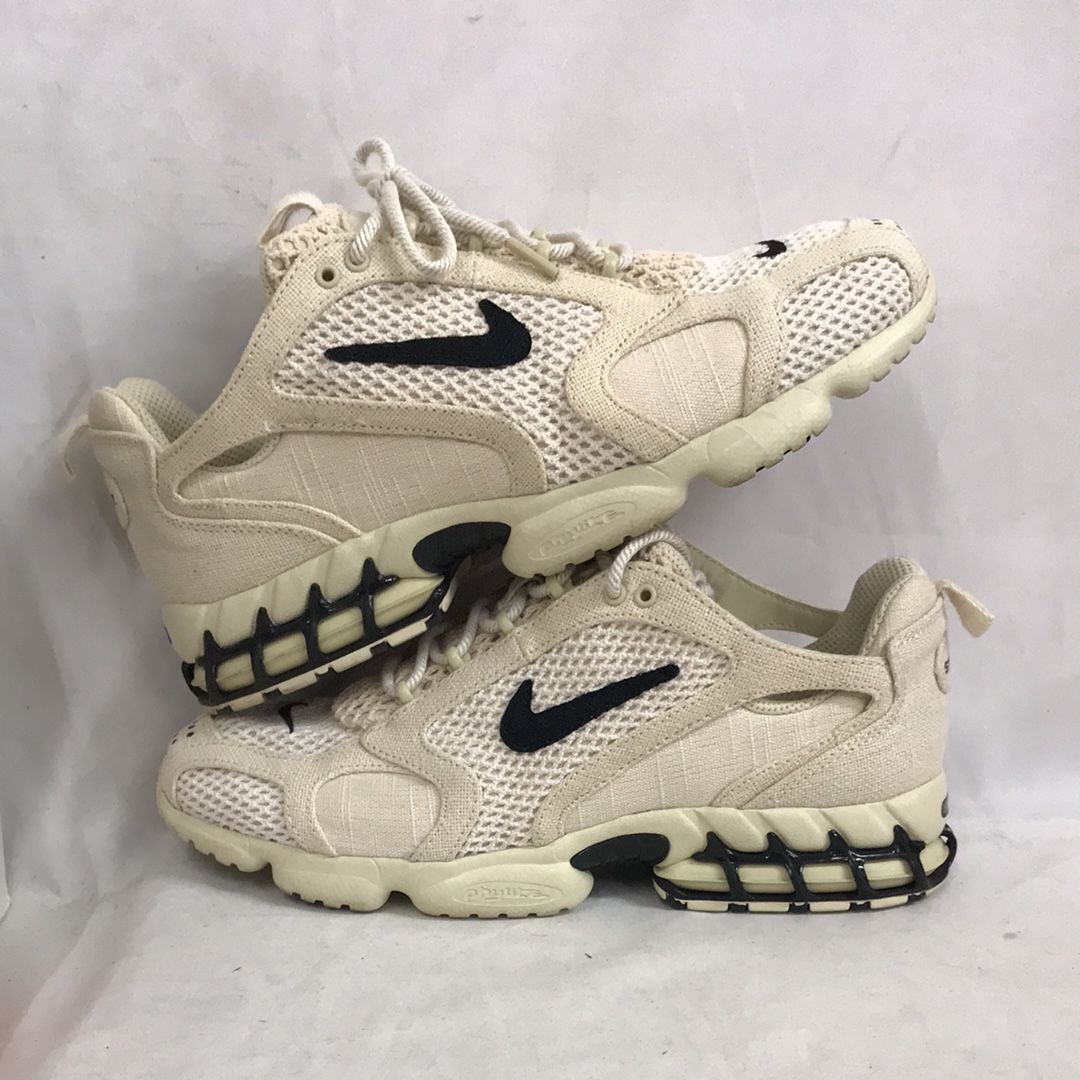Stussy × Nike Air Zoom Spiridon CG 2 "Fossil/Black"
