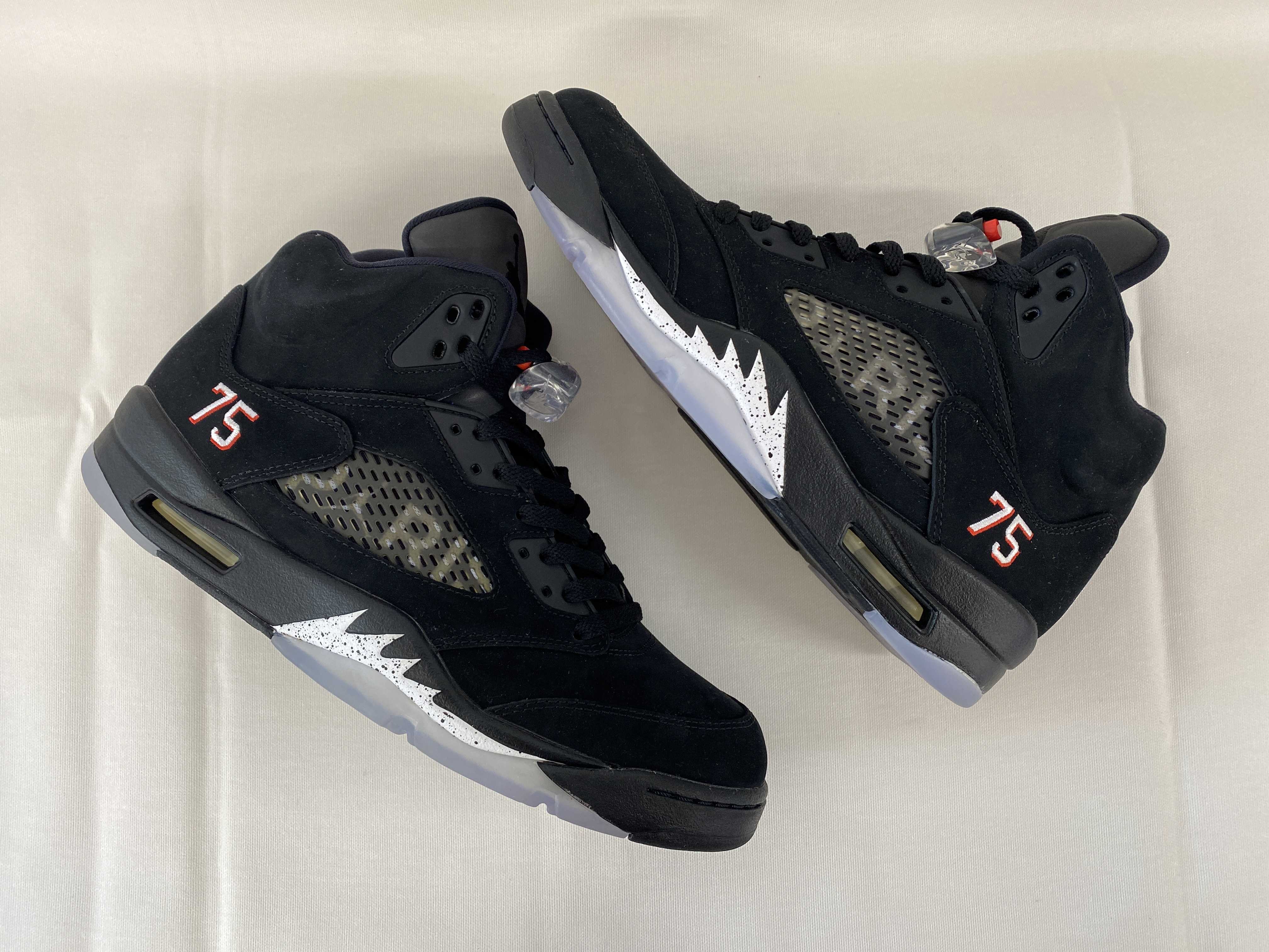 NIKE AIR JORDAN 5 PARIS SAINT-GERMAIN BLACK/CEMENT GREY
