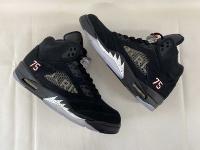 NIKE AIR JORDAN 5 PARIS SAINT-GERMAIN BLACK/CEMENT GREY