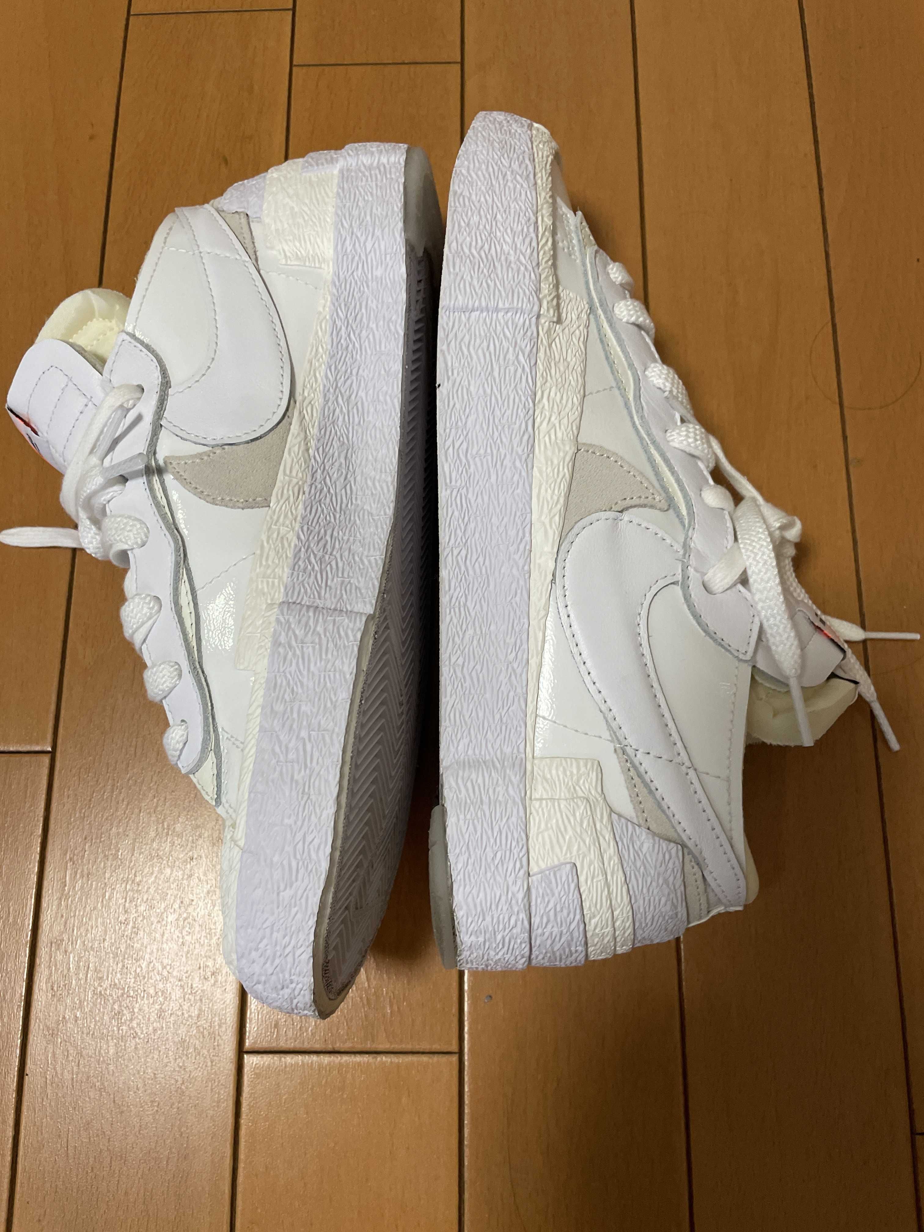 sacai × Nike Blazer Low "White Patent Leather"