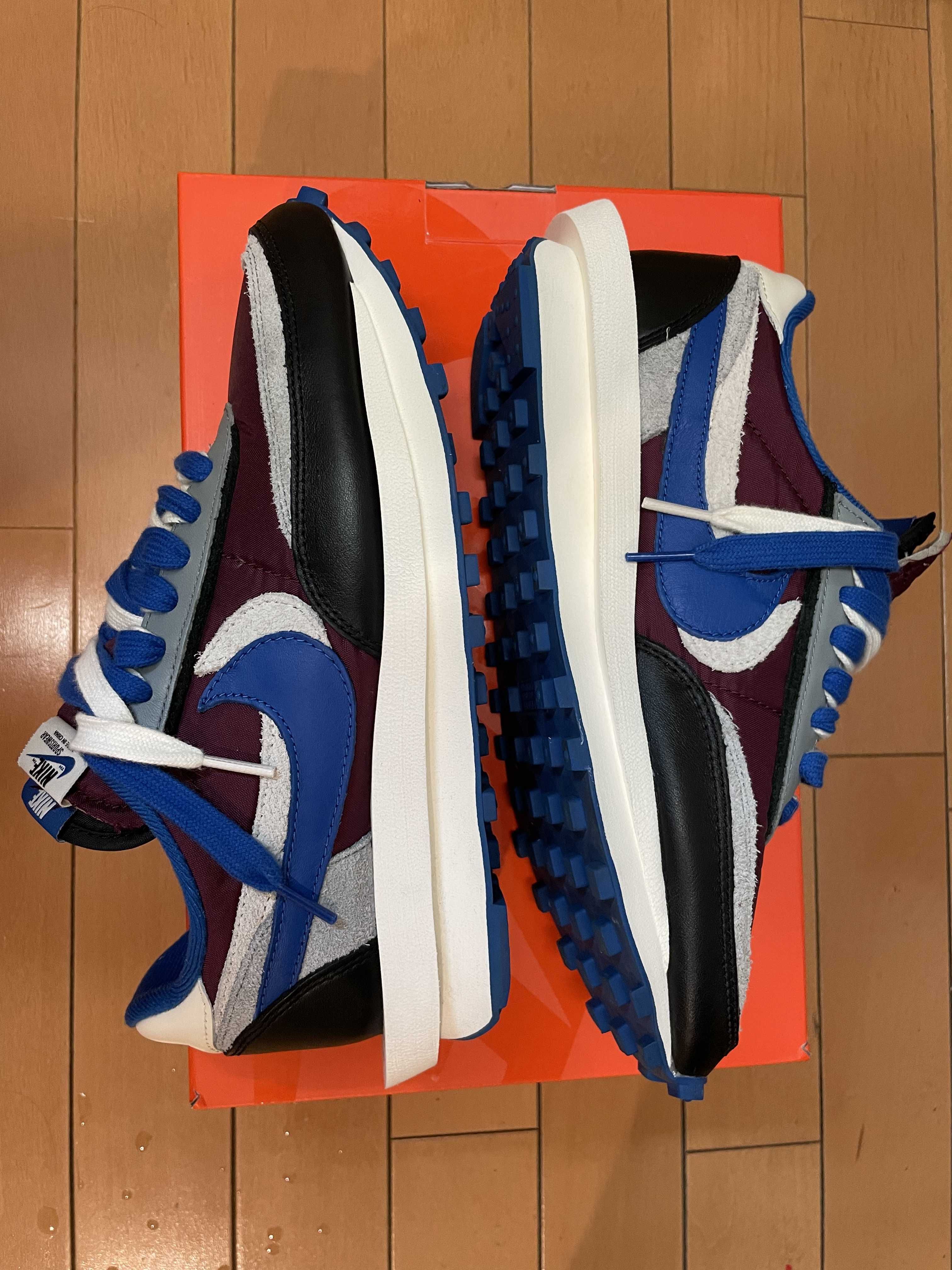 UNDERCOVER × sacai × Nike LD Waffle "Night Maroon/Pale Ivory-Ground Grey-Team Royal"