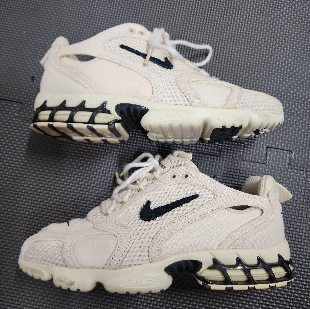 Stussy × Nike Air Zoom Spiridon CG 2 "Fossil/Black"