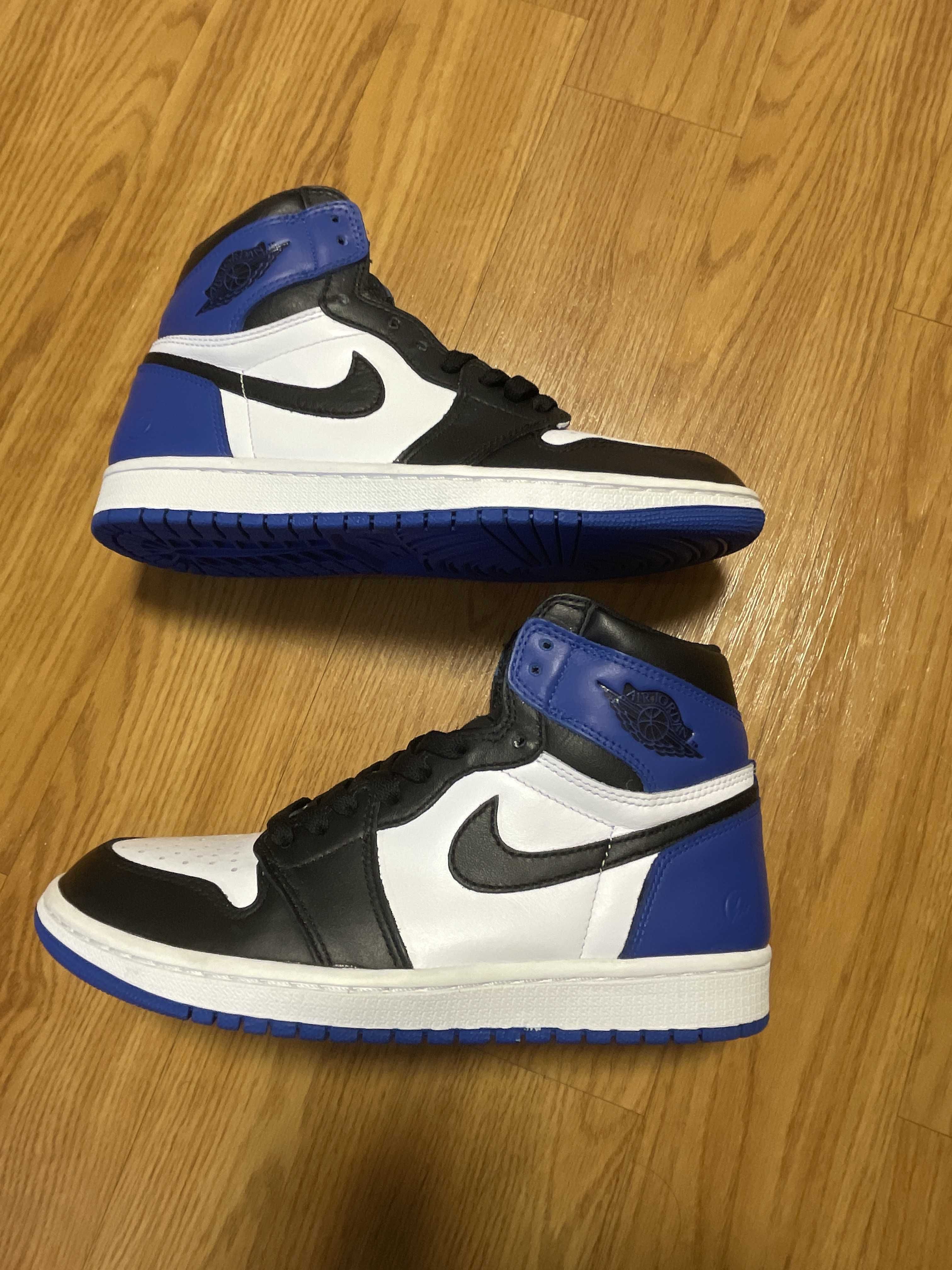 fragment design × Nike Air Jordan 1 Retro High OG "Black/Sport Royal/White"