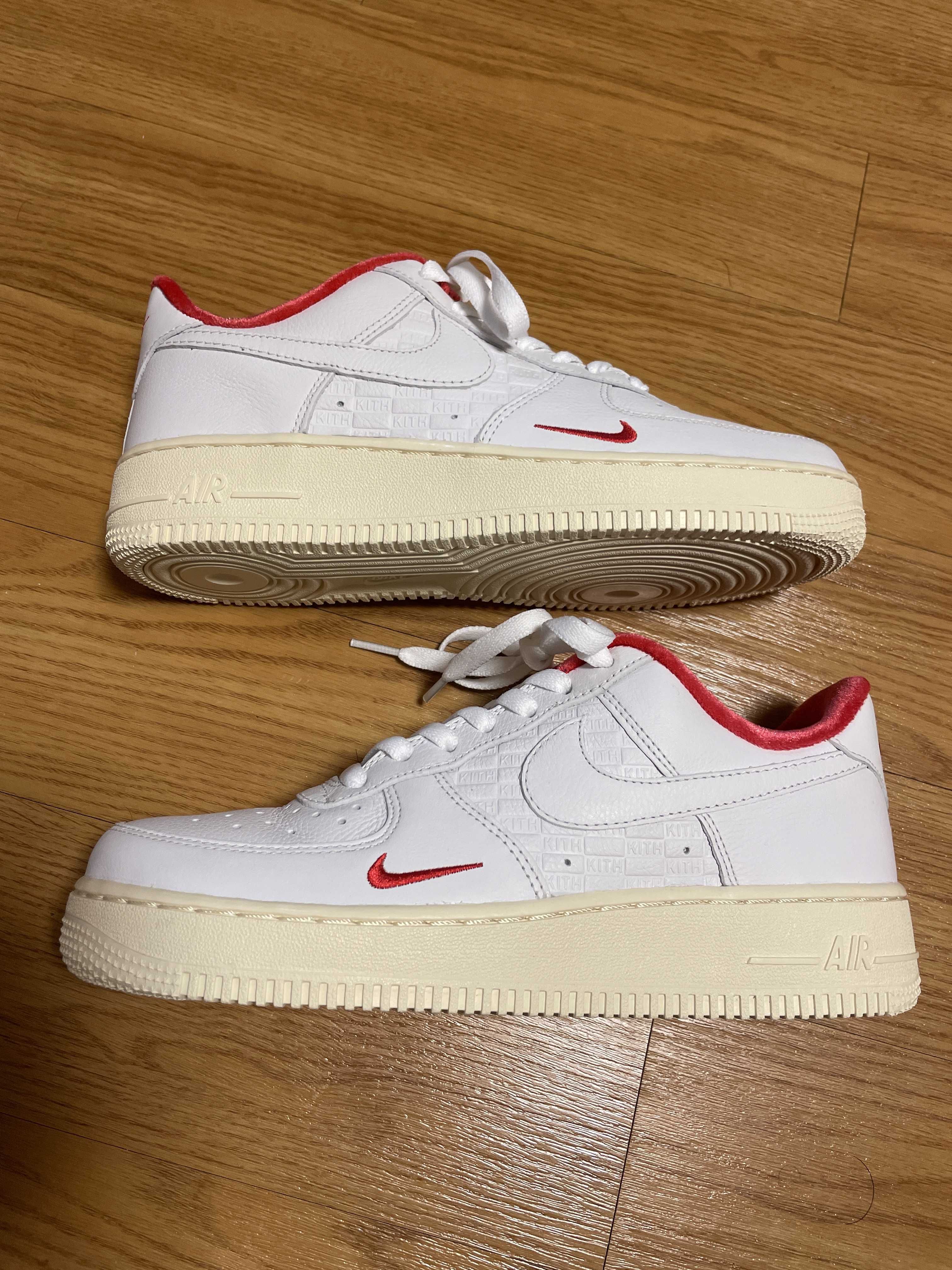 KITH × Nike Air Force 1 Low "White/Red"