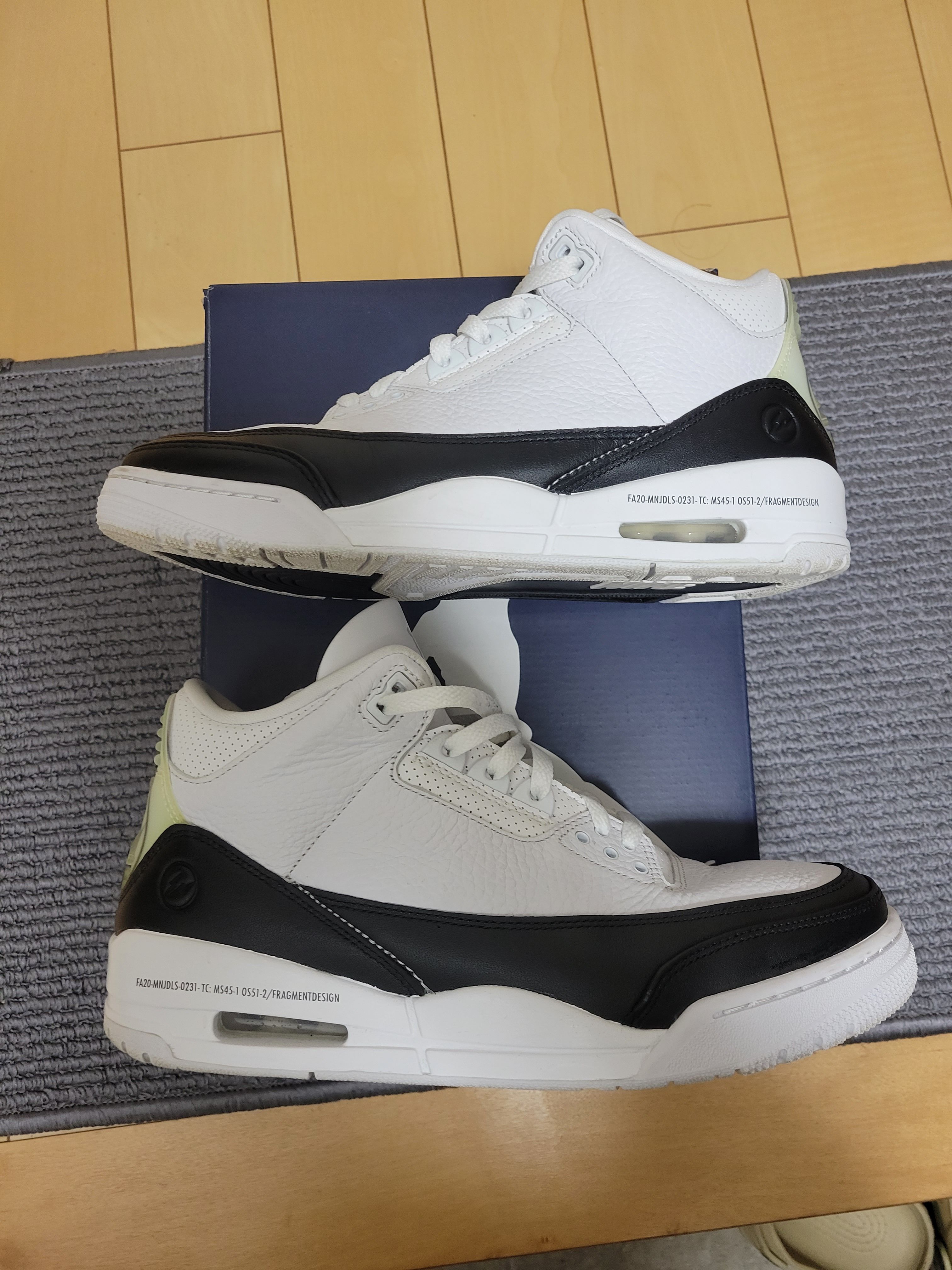 Fragment × Nike Air Jordan 3 "White/Black"