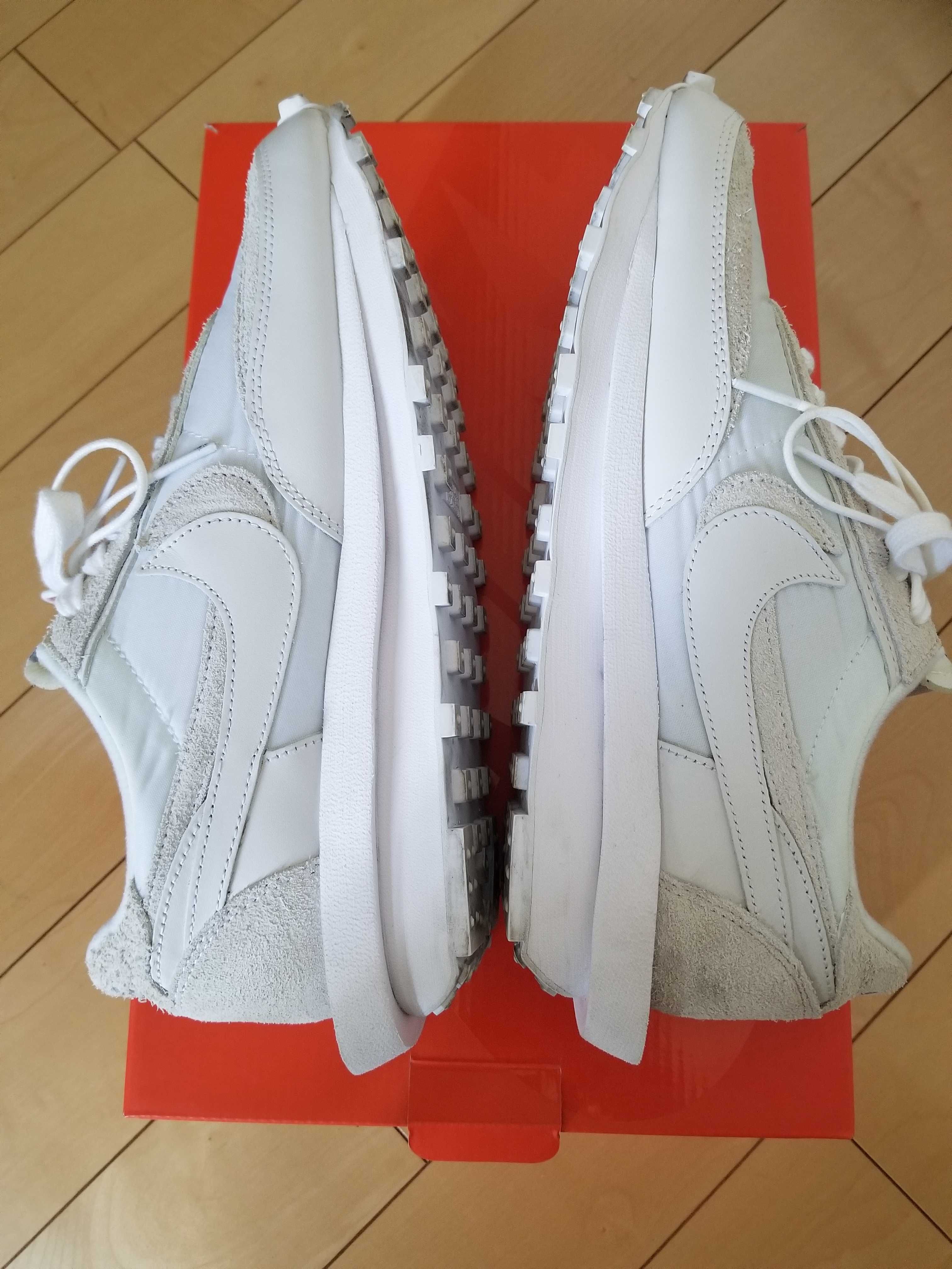sacai × Nike LDV Waffle "Triple White"