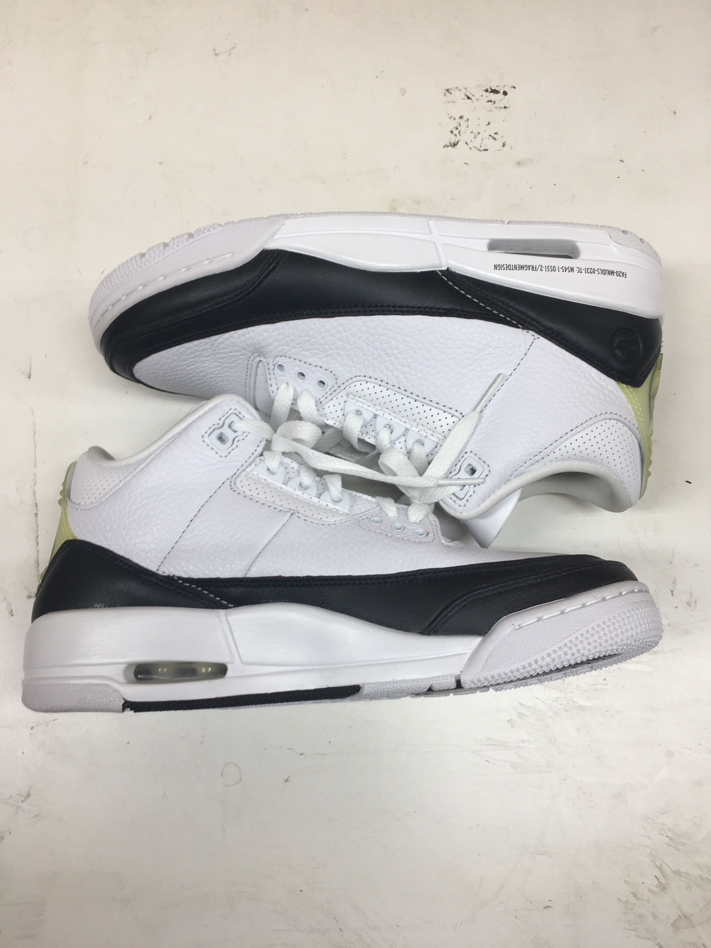 Fragment × Nike Air Jordan 3 "White/Black"