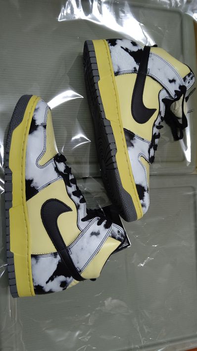 Nike Dunk High "Black Acid Wash"