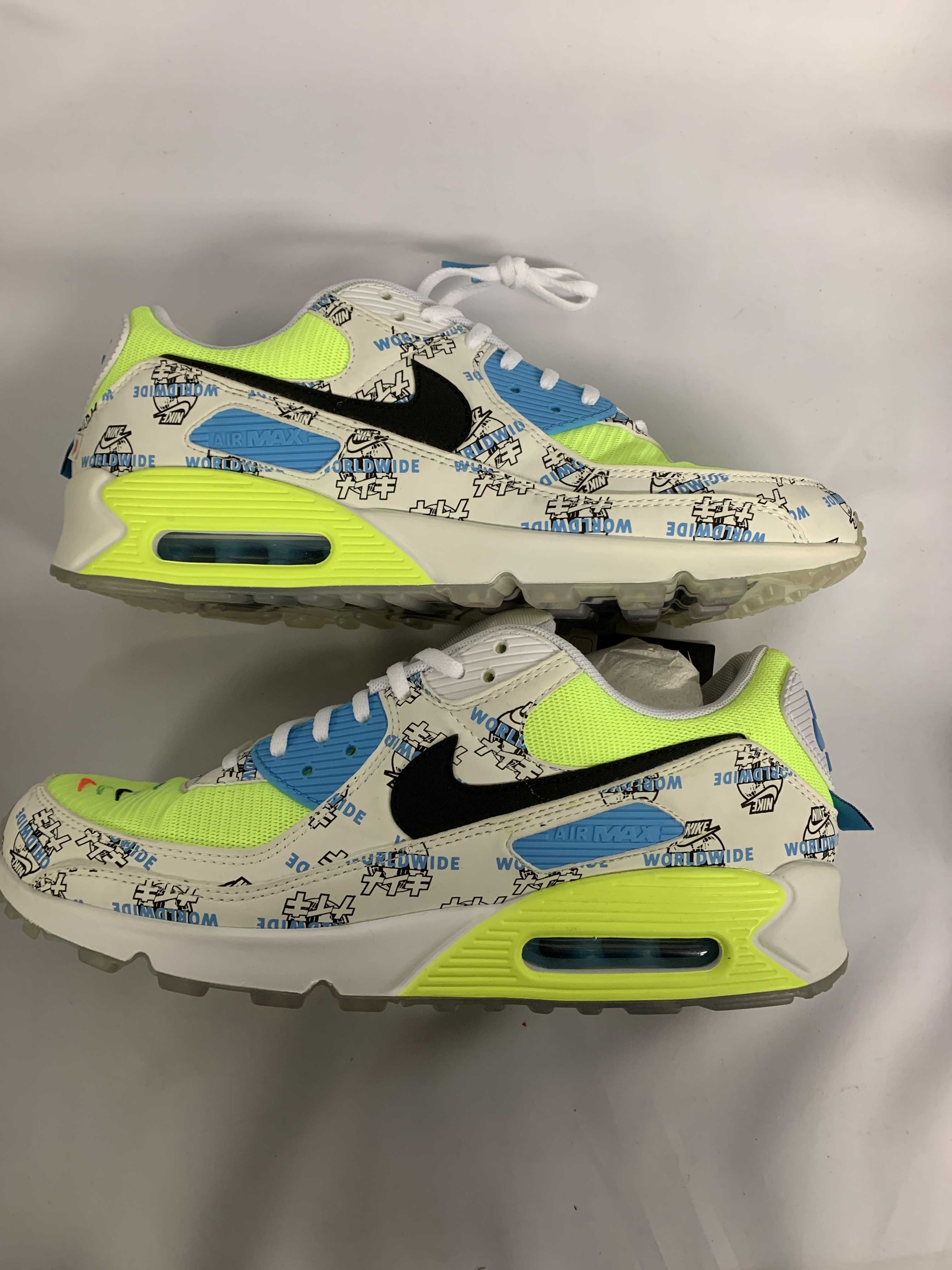 NIKE Women's WORLD WIDE PACK AIR MAX 90 SE WHITE "KATAKANA"