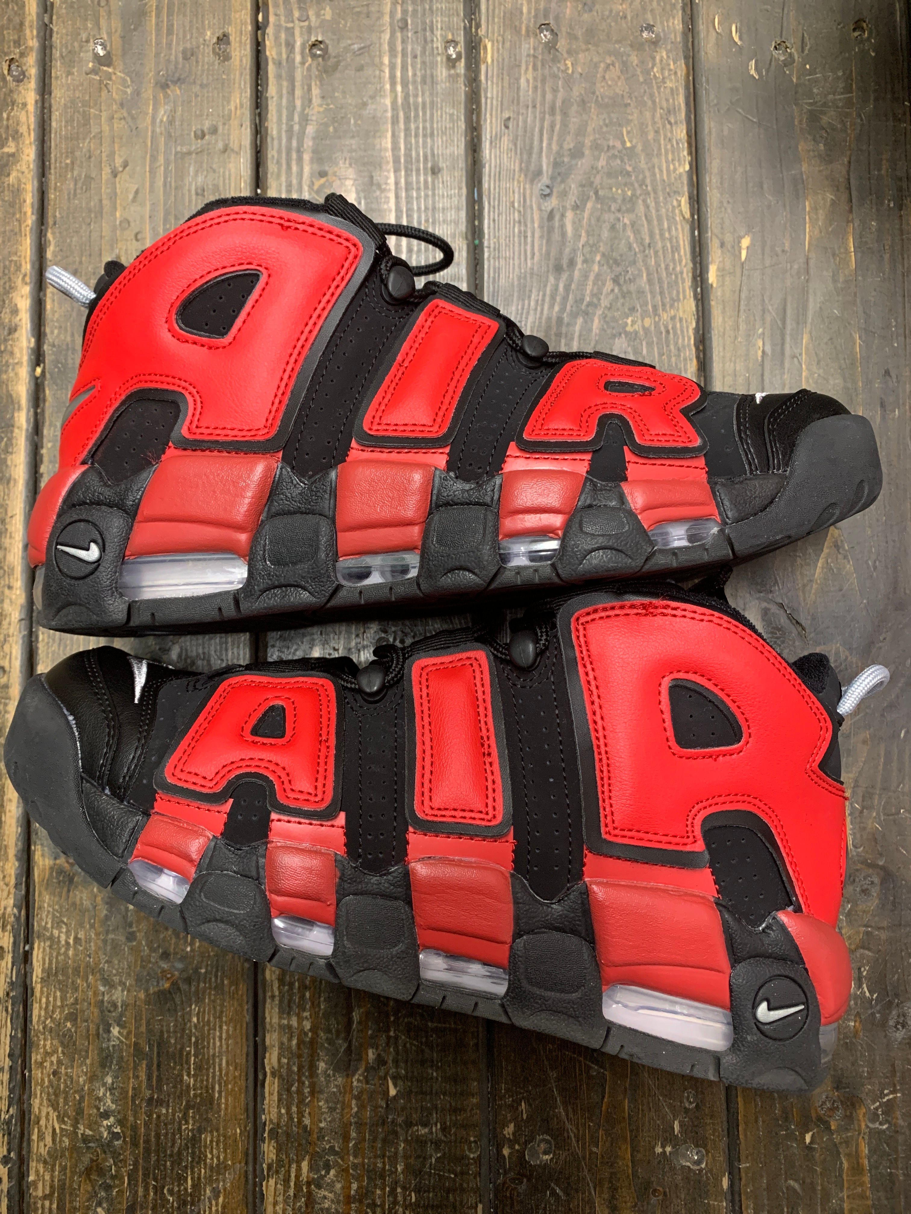 Nike Air More Uptempo '96 "Black and University Red"