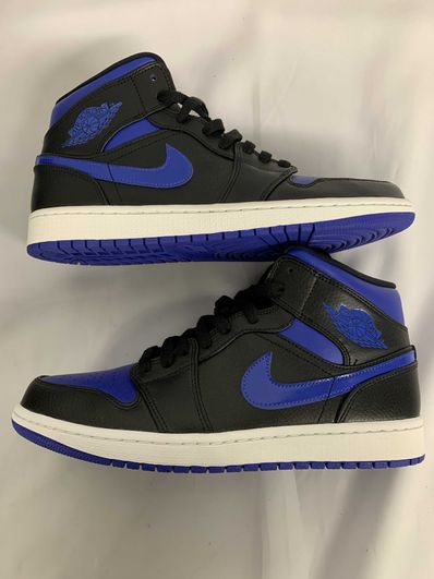 NIKE AIR JORDAN 1 MID "BLACK/BLUE"