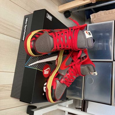 Nike Dunk High "Grey/Red" (1985)