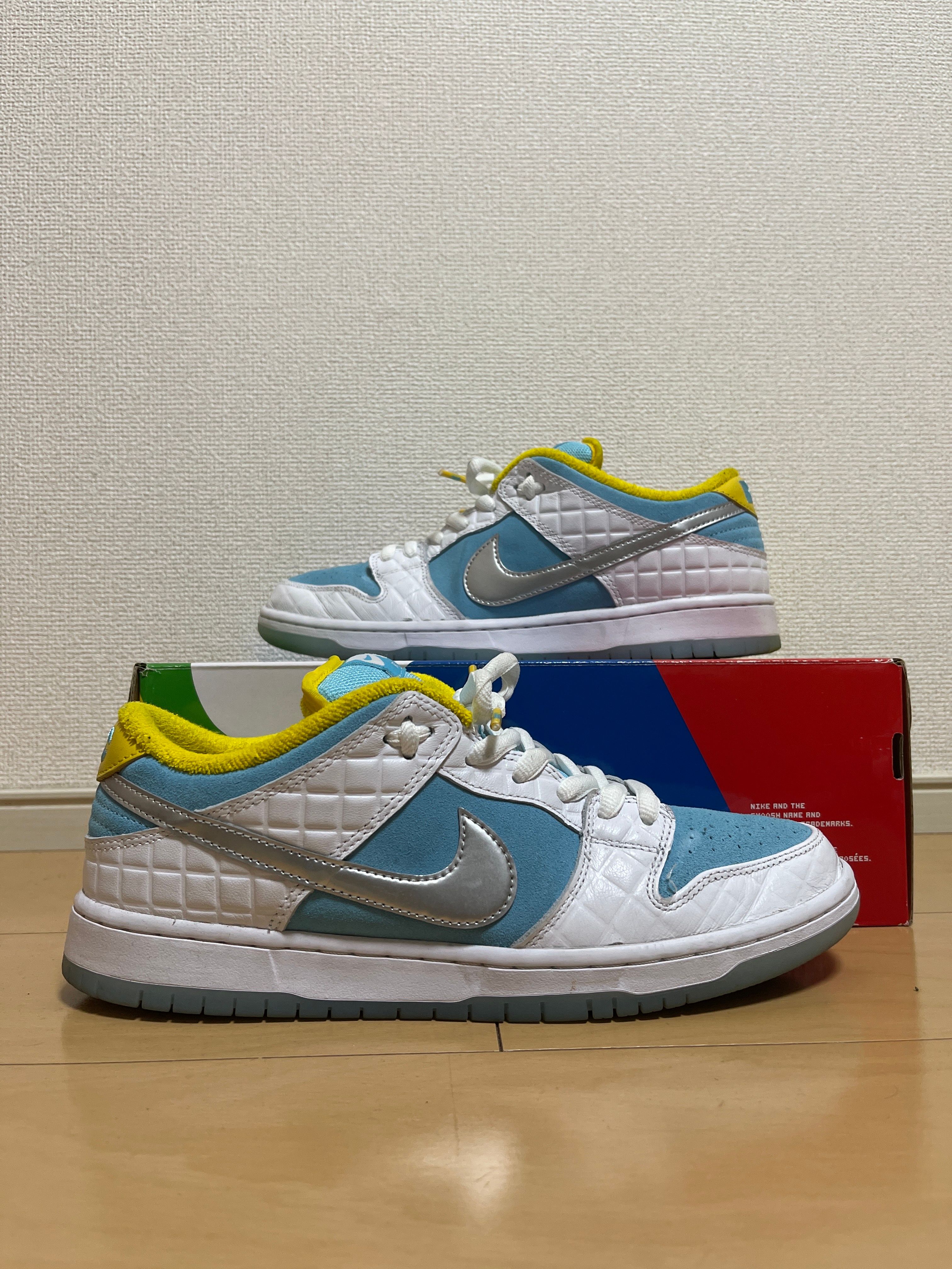 FTC × Nike SB Dunk Low "White/Blue"