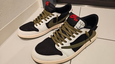 Travis Scott × Nike Women's Air Jordan 1 Low OG "Medium Olive"