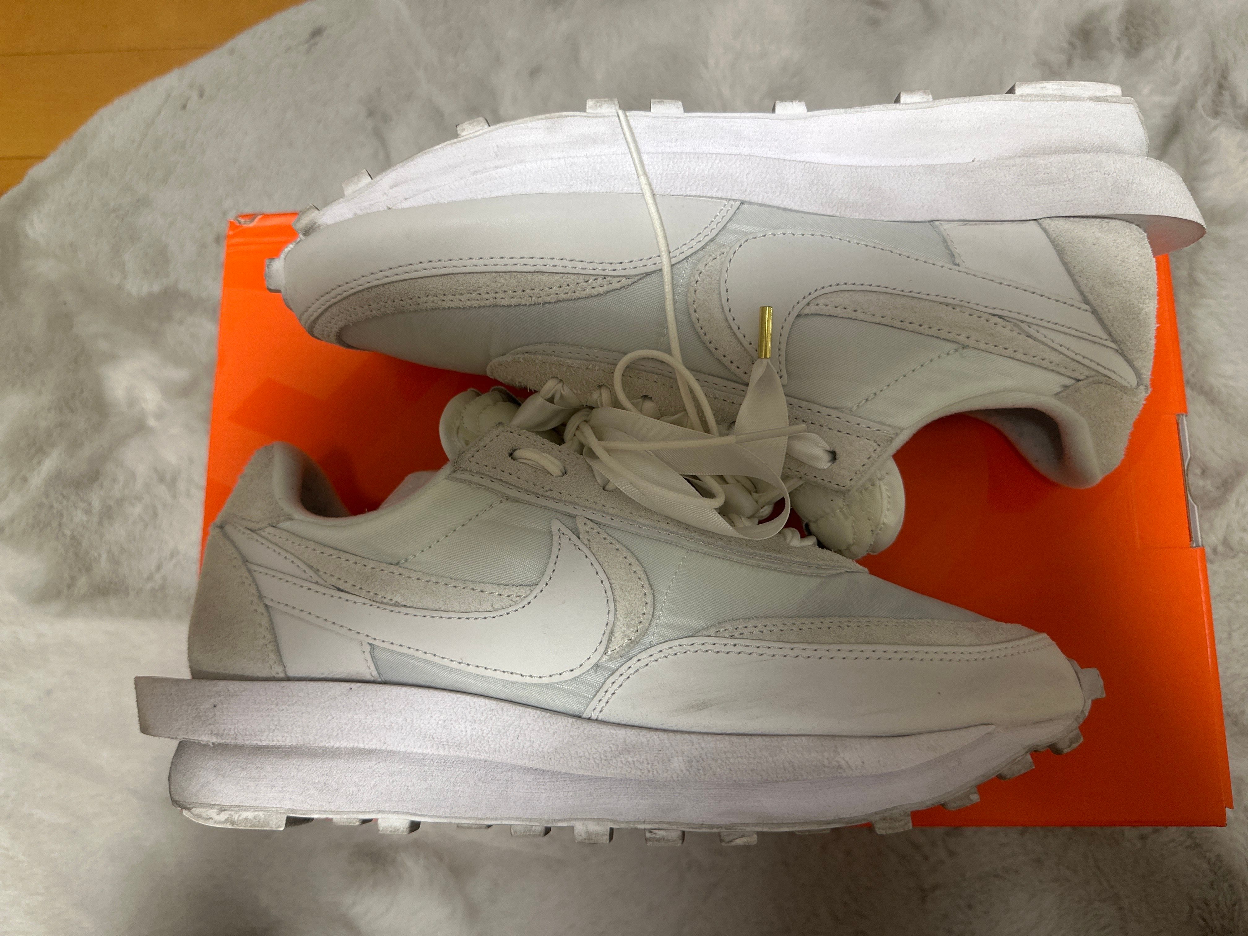 sacai × Nike LDV Waffle "Triple White"