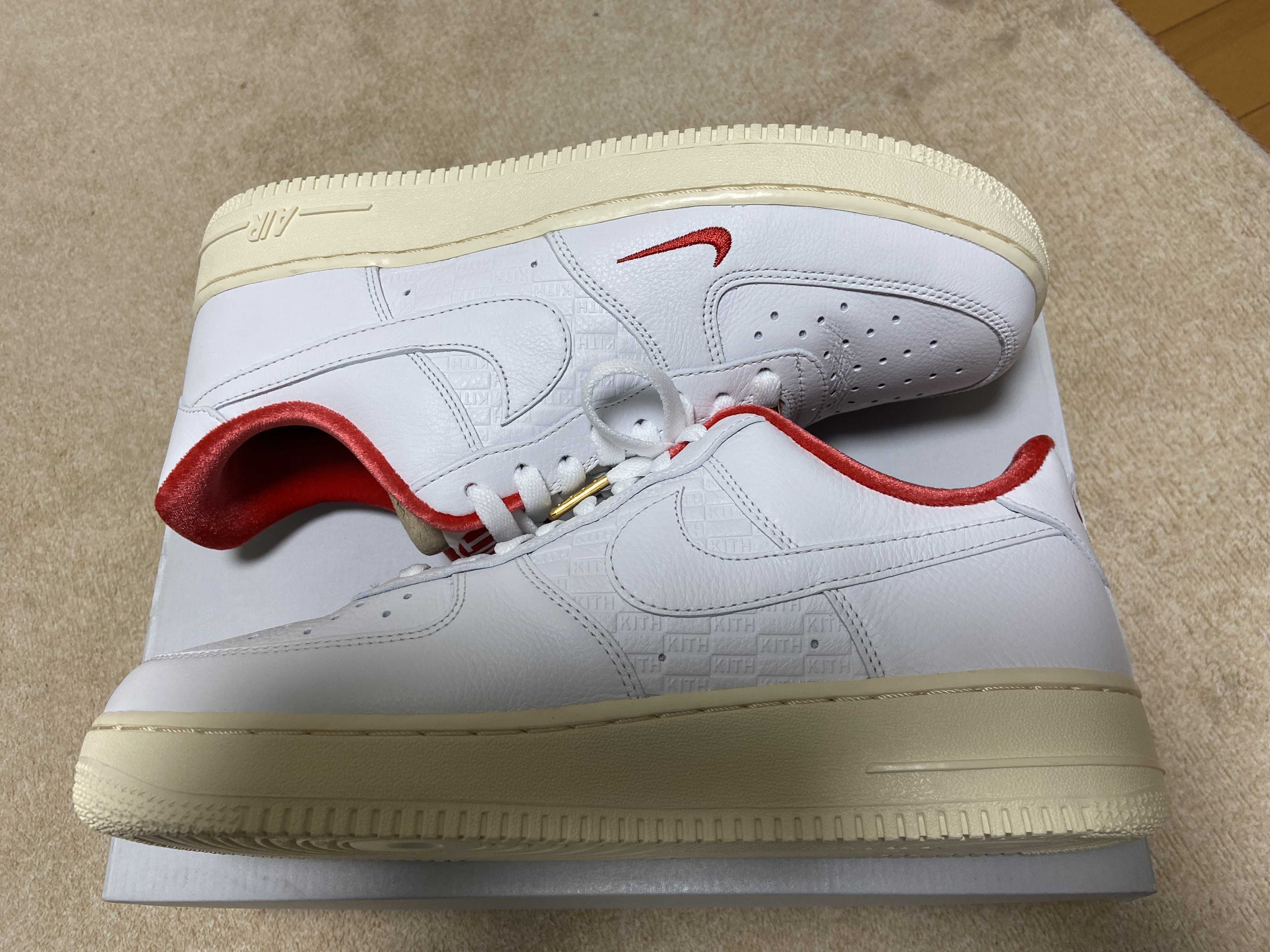 KITH × Nike Air Force 1 Low "White/Red"