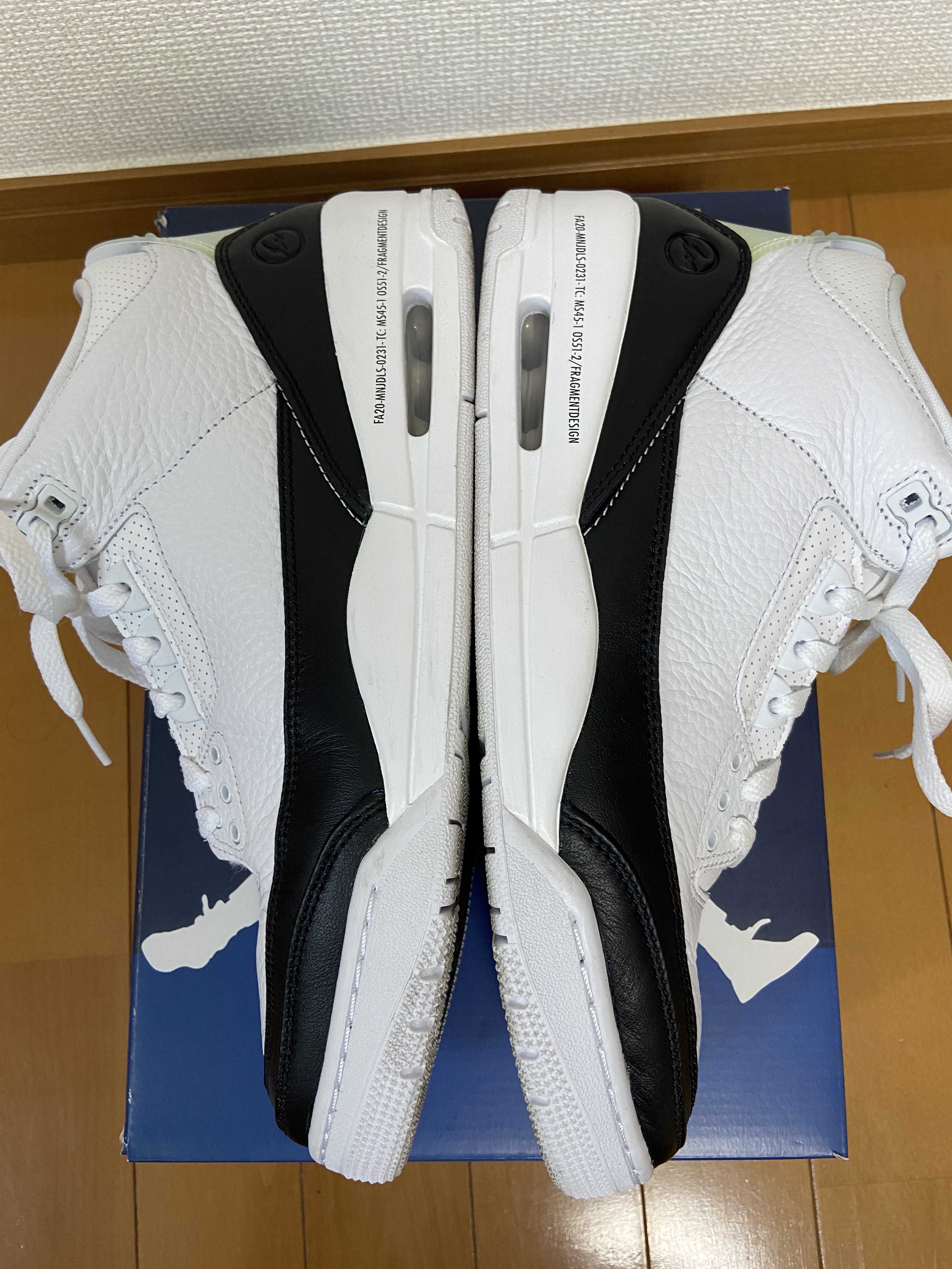 Fragment × Nike Air Jordan 3 "White/Black"