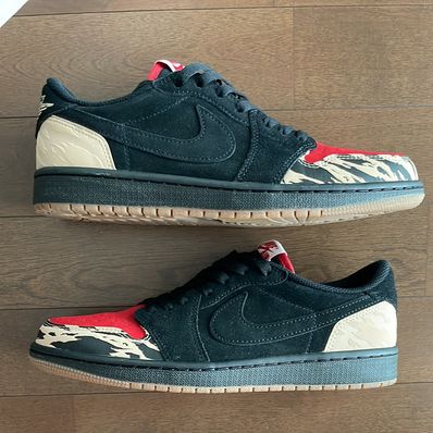 Sole Fly × Nike Air Jordan 1 Low "Black and Sport Red"
