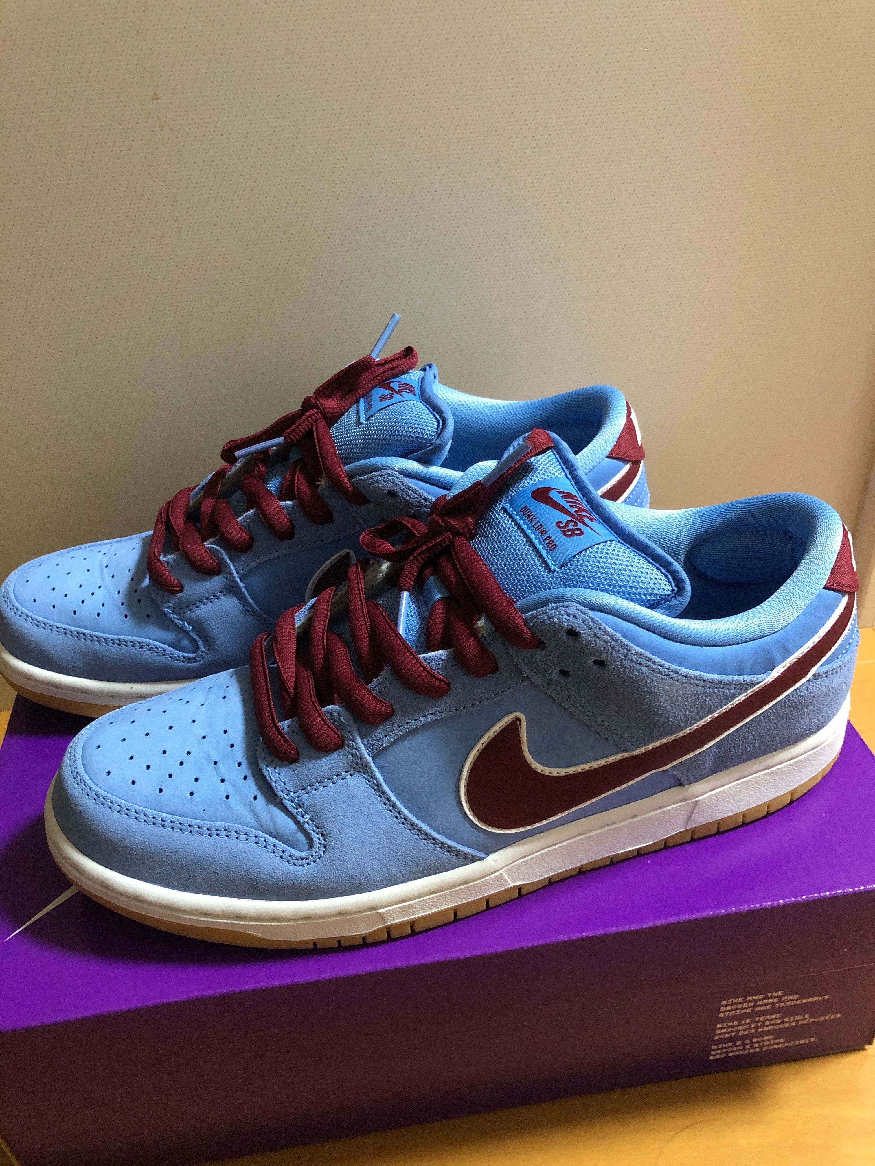 Nike SB Dunk Low Pro "Philadelphia Phillies/Valor Blue and Team Maroon"