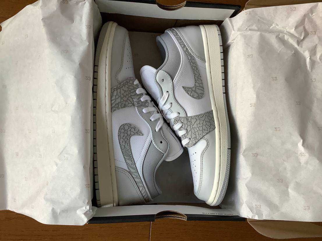 Nike Air Jordan 1 Low PRM "Elephant Print/Safari"