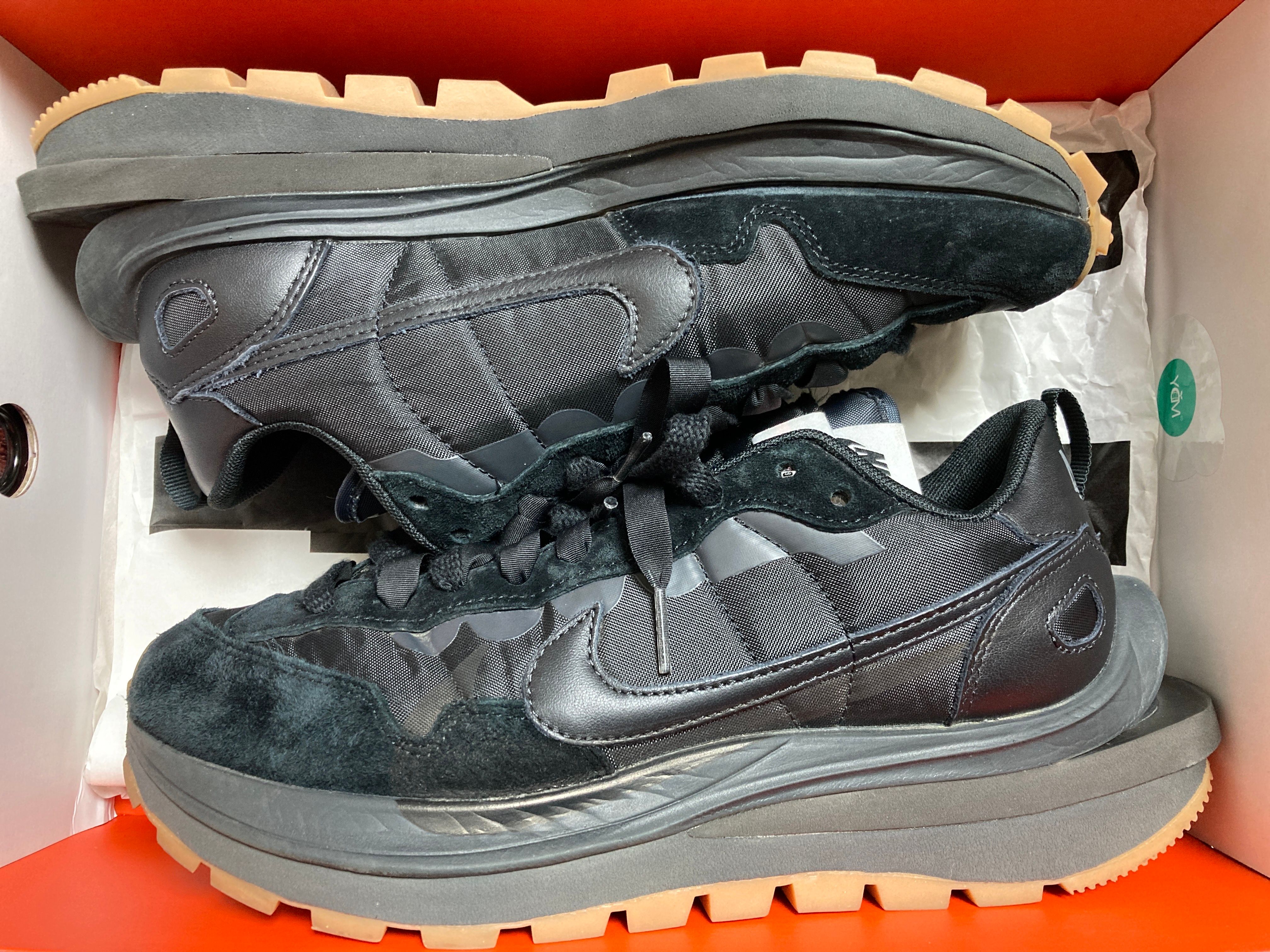 sacai × Nike VaporWaffle "Black Gum"