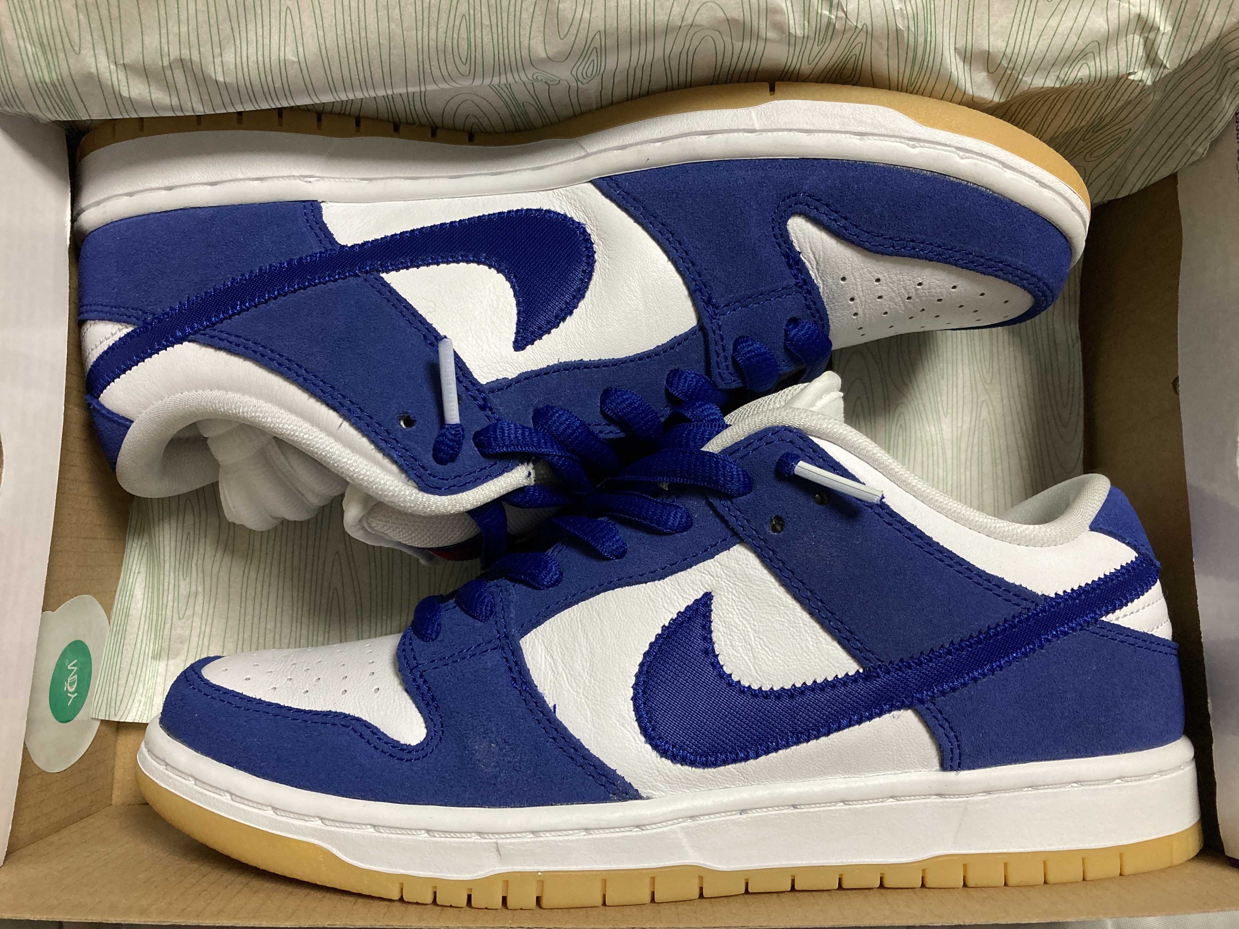 Nike SB Dunk Low "Los Angeles Dodgers/Deep Royal Blue"