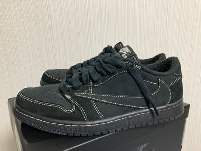 Travis Scott × Nike Air Jordan 1 Low OG SP "Black Phantom"