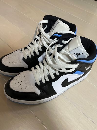 Nike Women's Air Jordan 1 Mid "Black/University Blue"