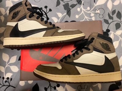 Travis Scott × Nike Air Jordan 1 Retro High OG TS SP "Sail/Dark Mocha"