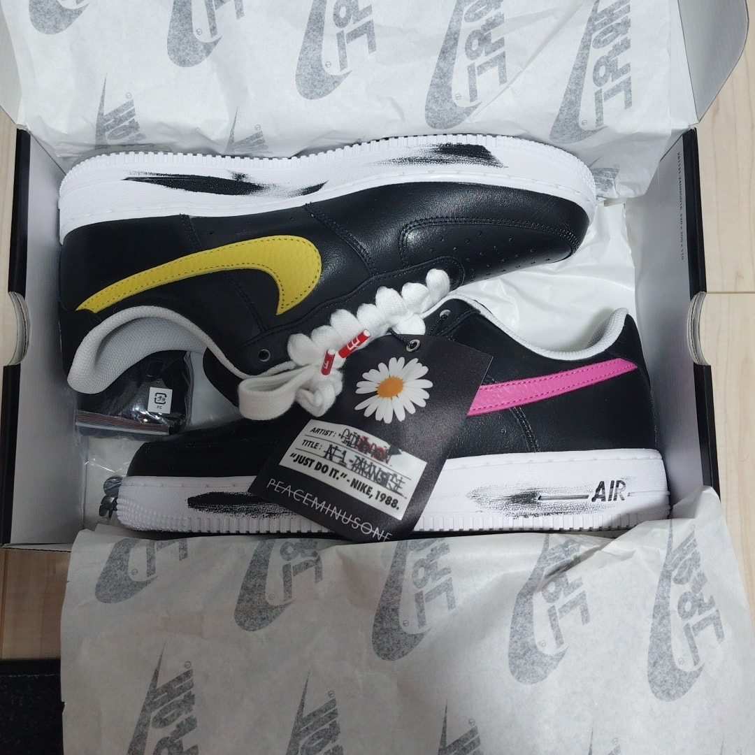 PEACEMINUSONE × Nike Air Force 1 Low '07 Para-Noise 3.0 "Black and Multi-Color" / G-DRAGON